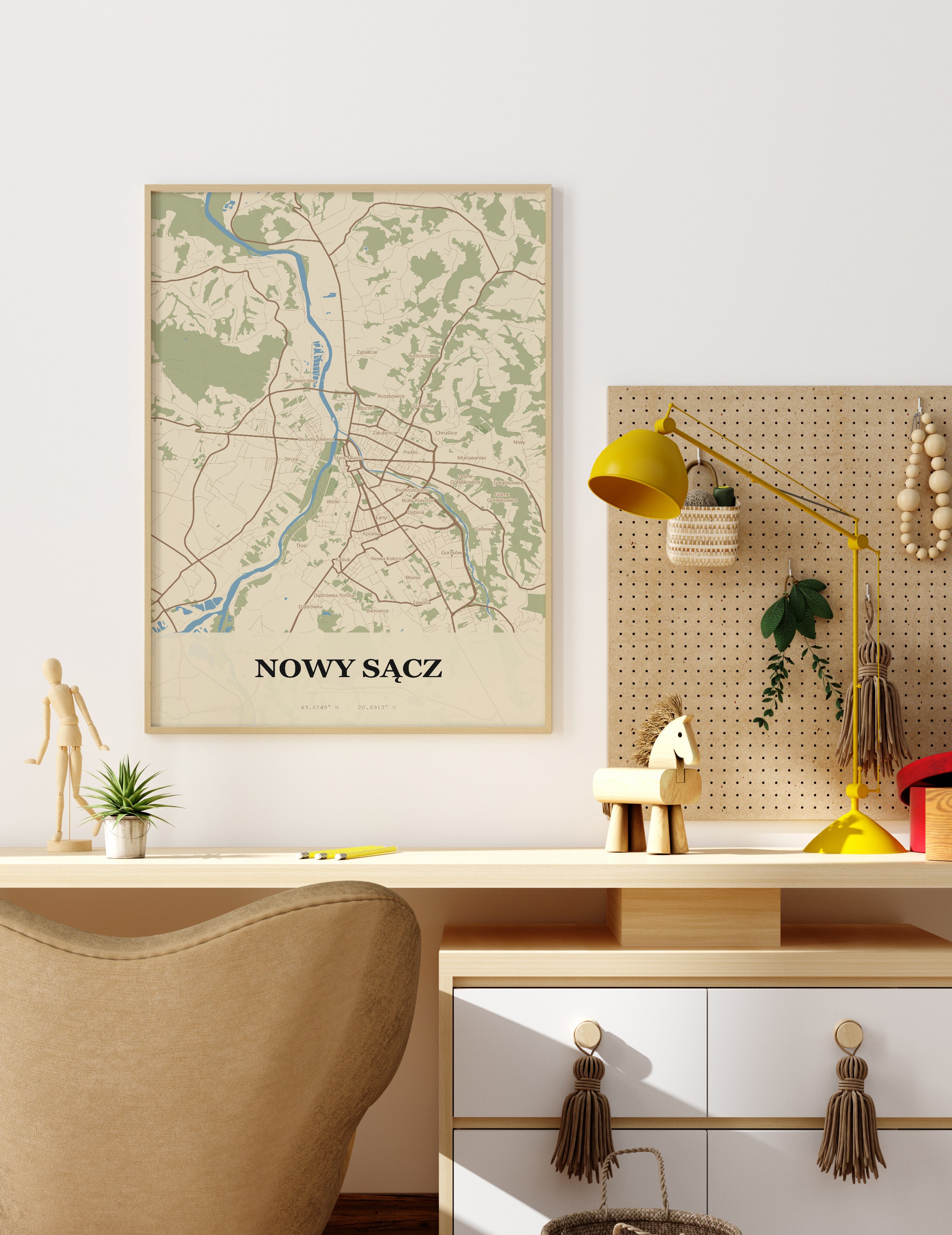 Plakat NOWY SĄCZ - Mapa miasta