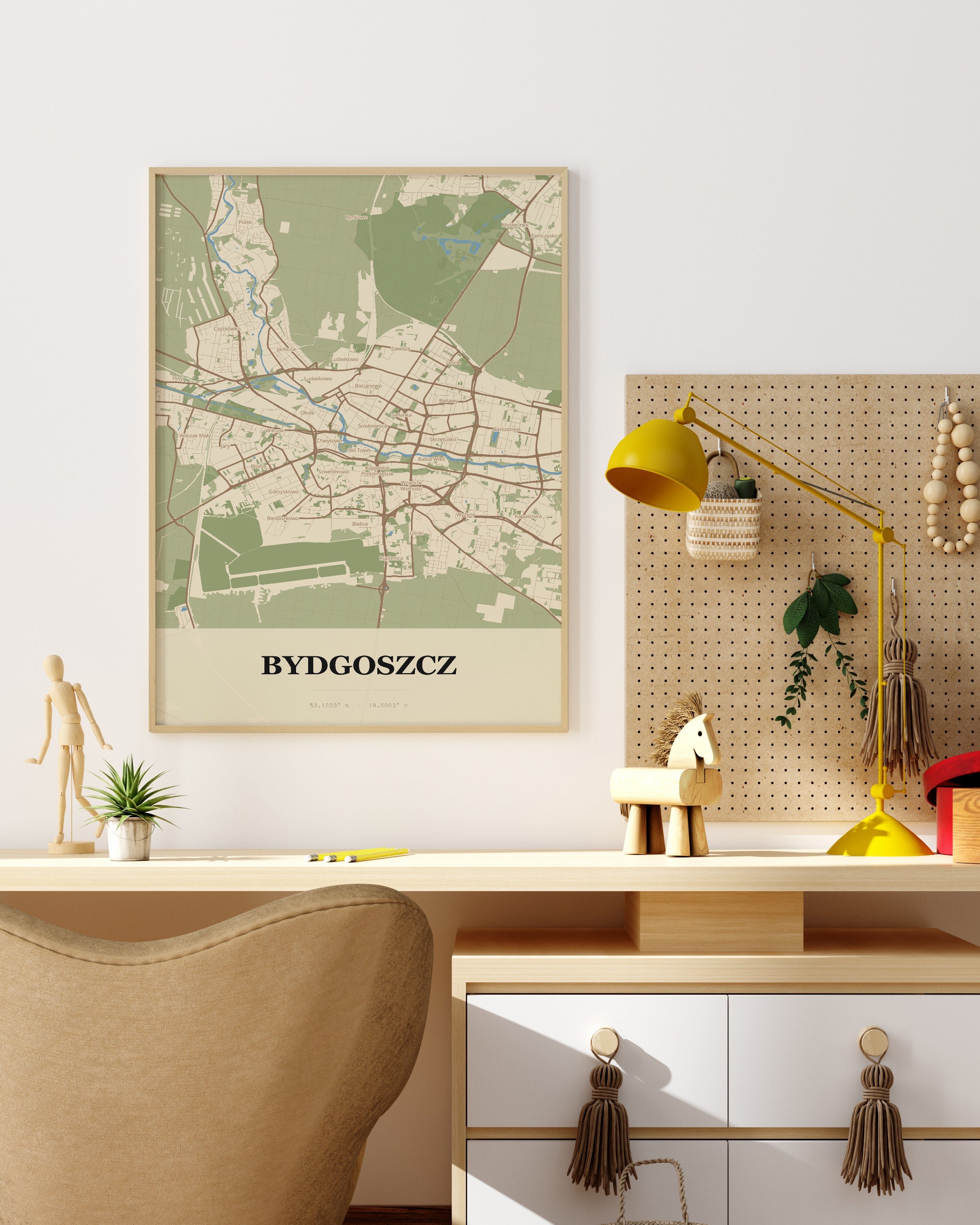 Plakat BYDGOSZCZ - Mapa miasta, mapa miasta Bydgoszcz - 4