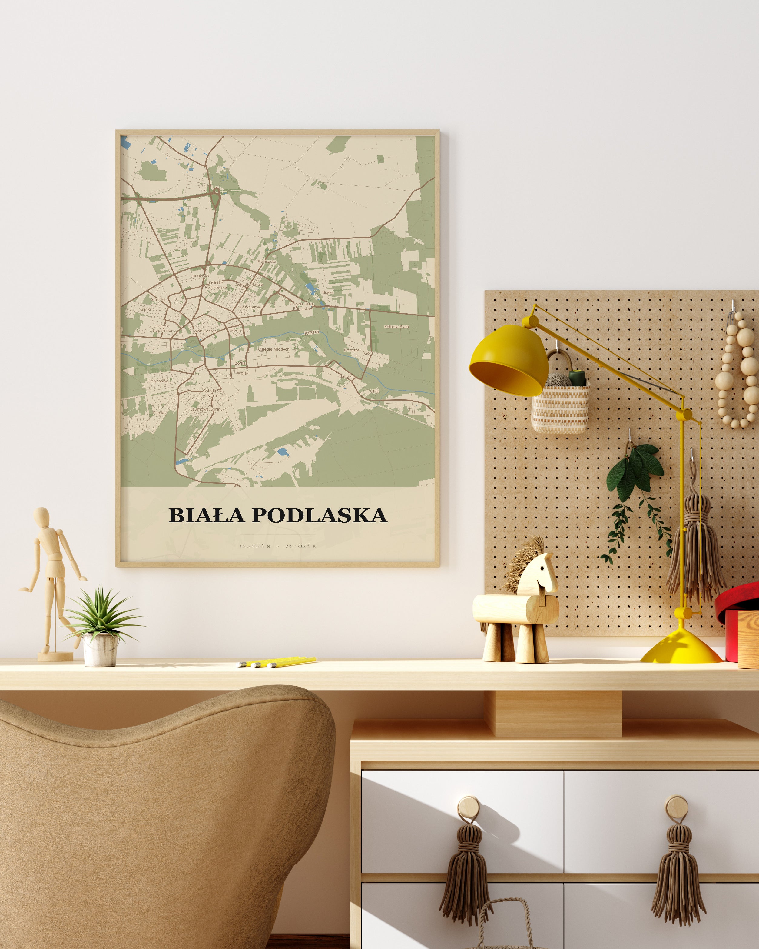 Plakat Biała Podlaska – mapa miasta - 4