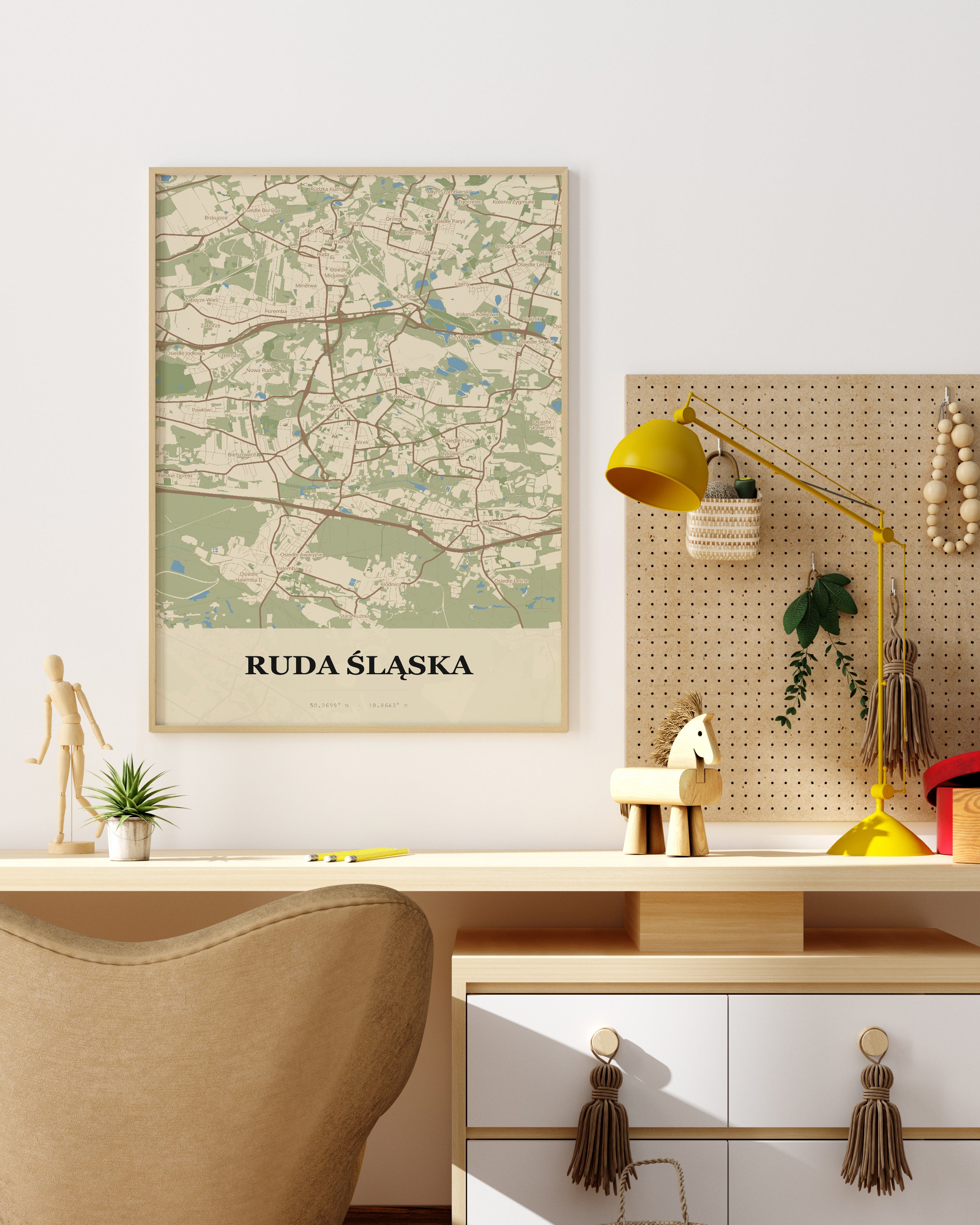 Plakat RUDA ŚLĄSKA - Mapa miasta, mapa miasta - 3