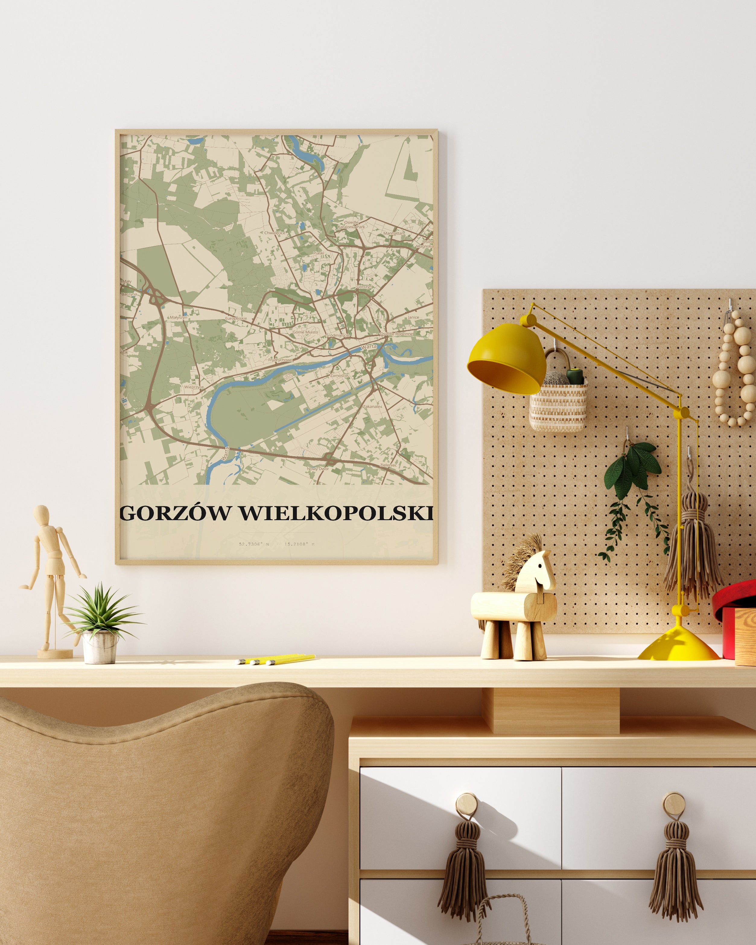 Plakat GORZÓW WIELKOPOLSKI – mapa miasta - 4