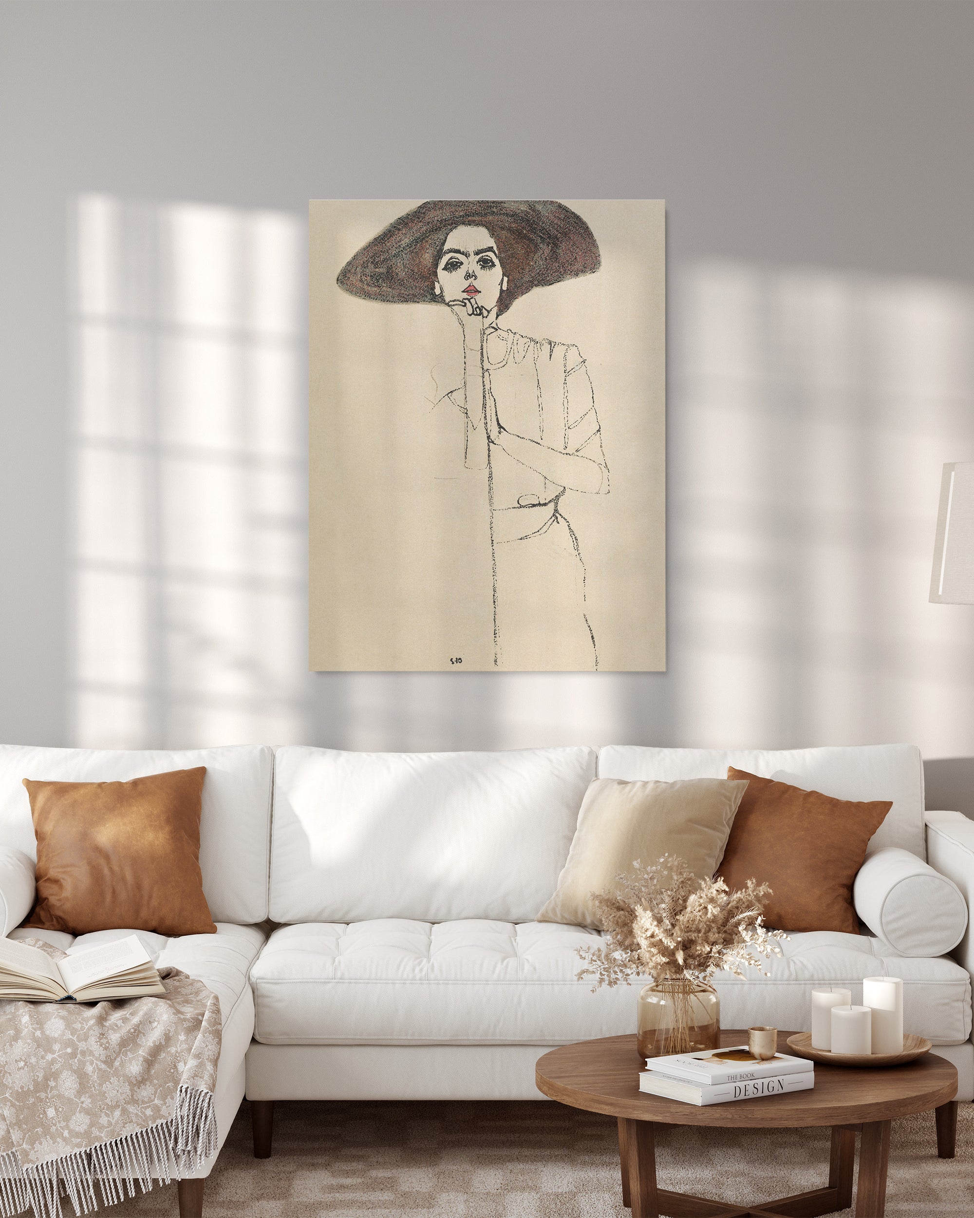 Canvas painting "Portrait of a Woman" - Egon Schiele - Portrait of a Woman_Canvas for the living room.jpg