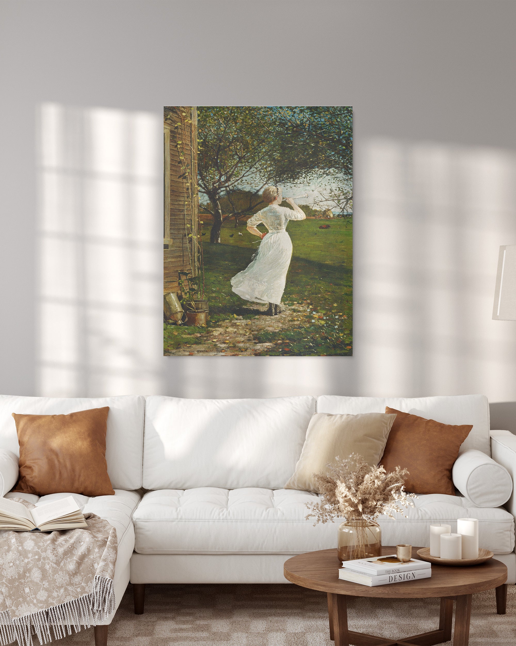 Canvas painting "The Dinner Horn" - Winslow Homer - Dinner Horn_Canvas for the living room.jpg