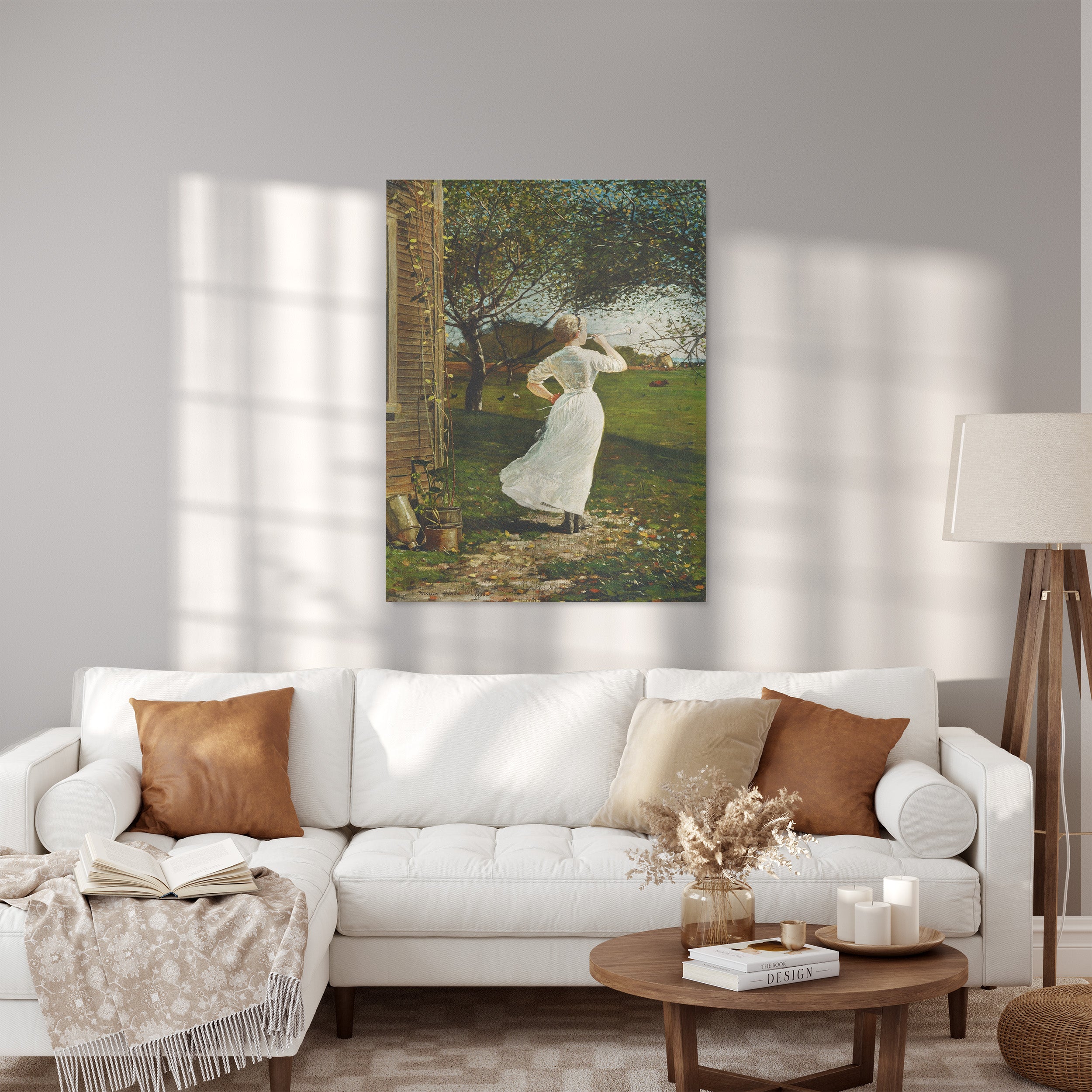 Canvas painting "The Dinner Horn" - Winslow Homer - Dinner Horn_Canvas for the living room.jpg