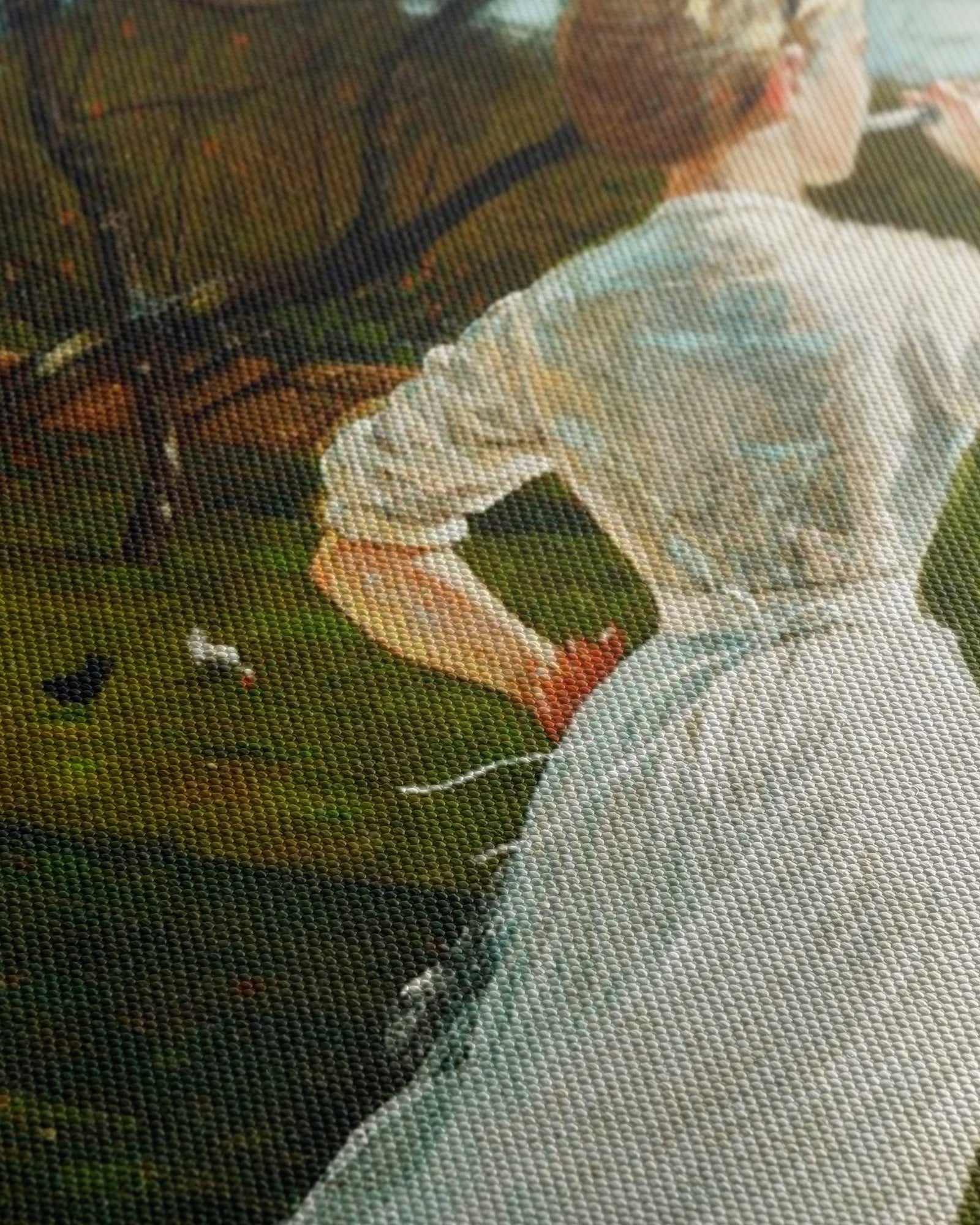 Canvas print "The Dinner Horn" - Winslow Homer - Dinner Horn_Canvas szczegol.jpg