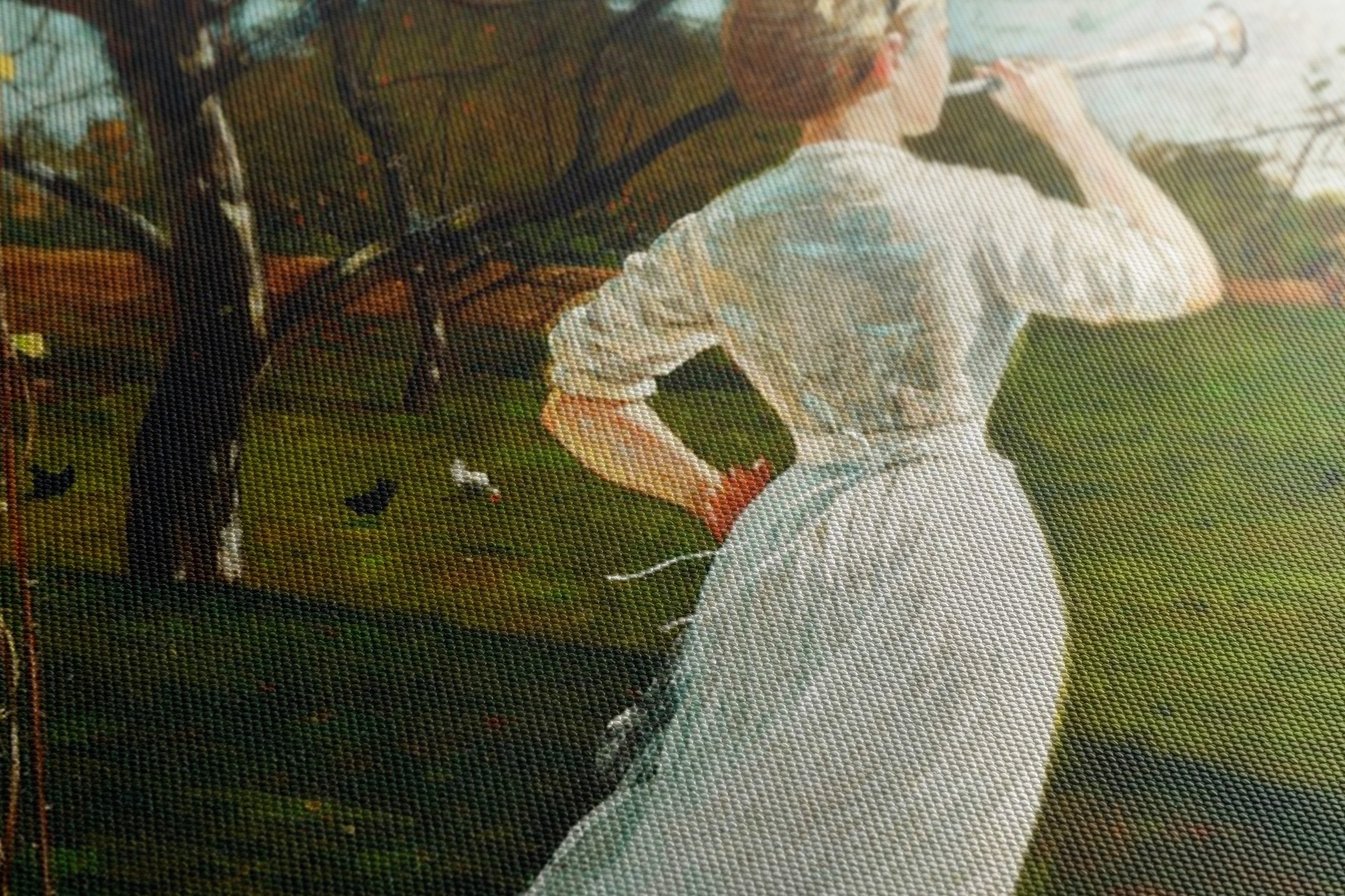 Canvas print "The Dinner Horn" - Winslow Homer - Dinner Horn_Canvas szczegol.jpg