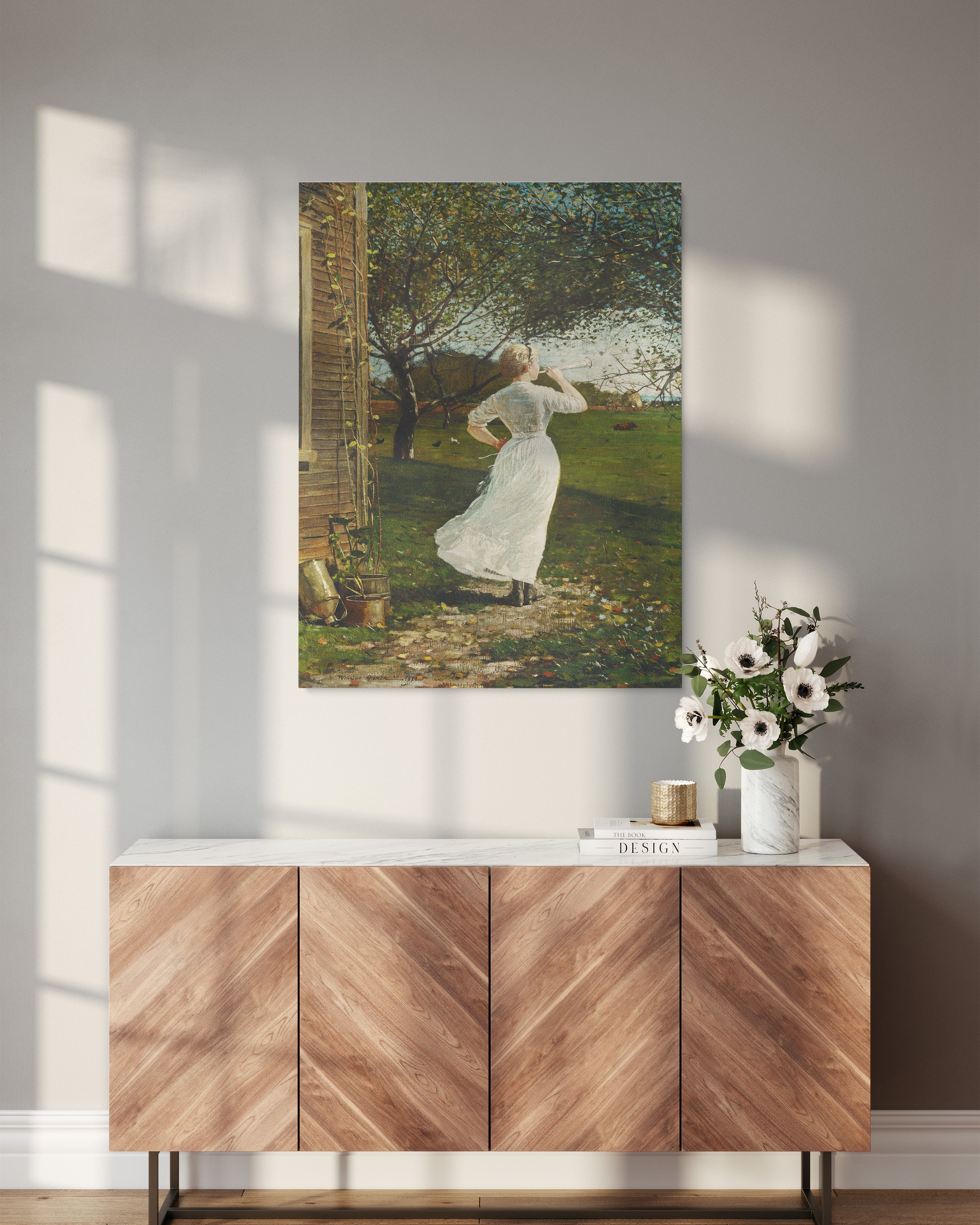 Canvas painting "The Dinner Horn" - Winslow Homer - Dinner Horn_Painting for a room.jpg