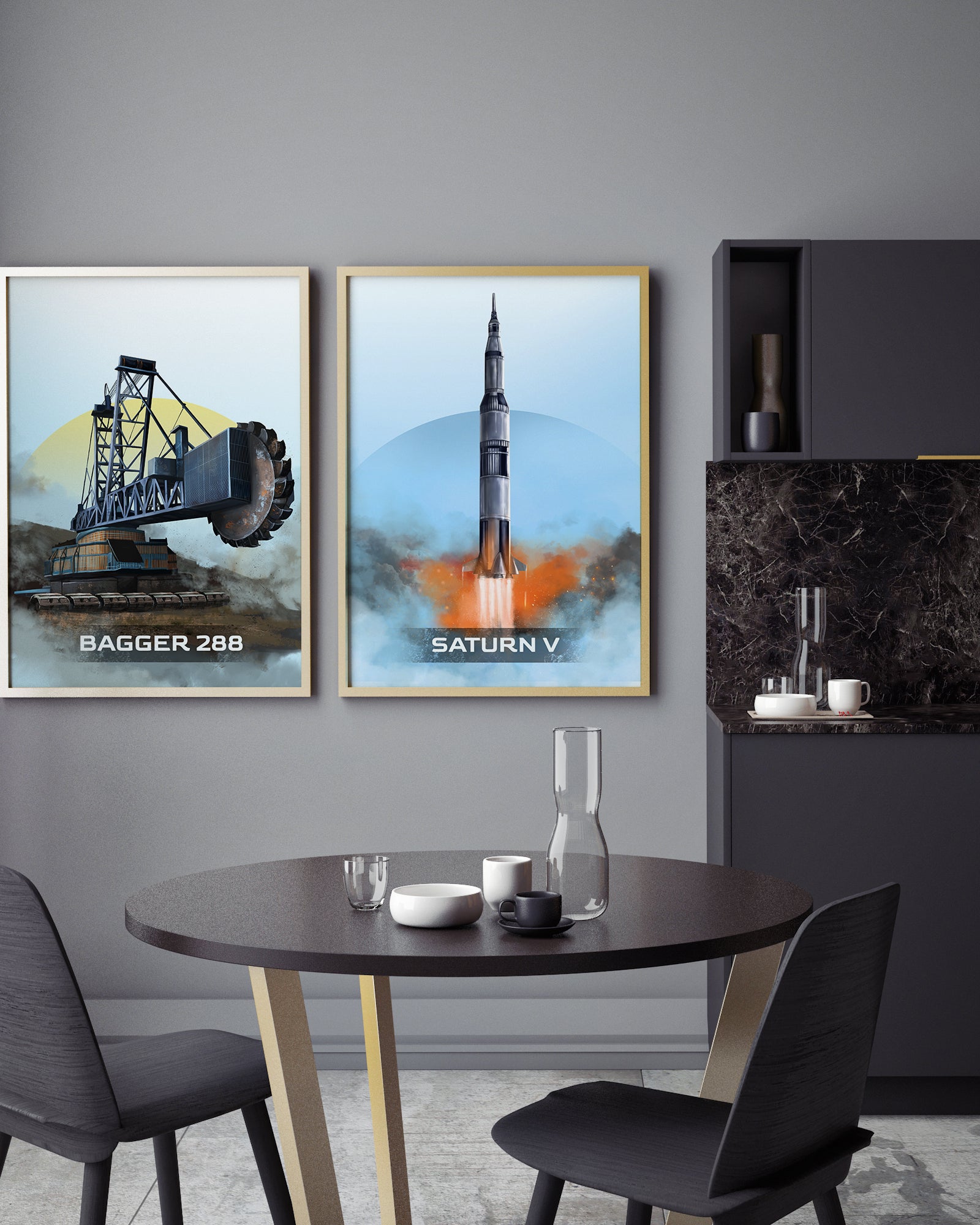 Affiche Fusée Saturn V - Cuda Techniki - 3