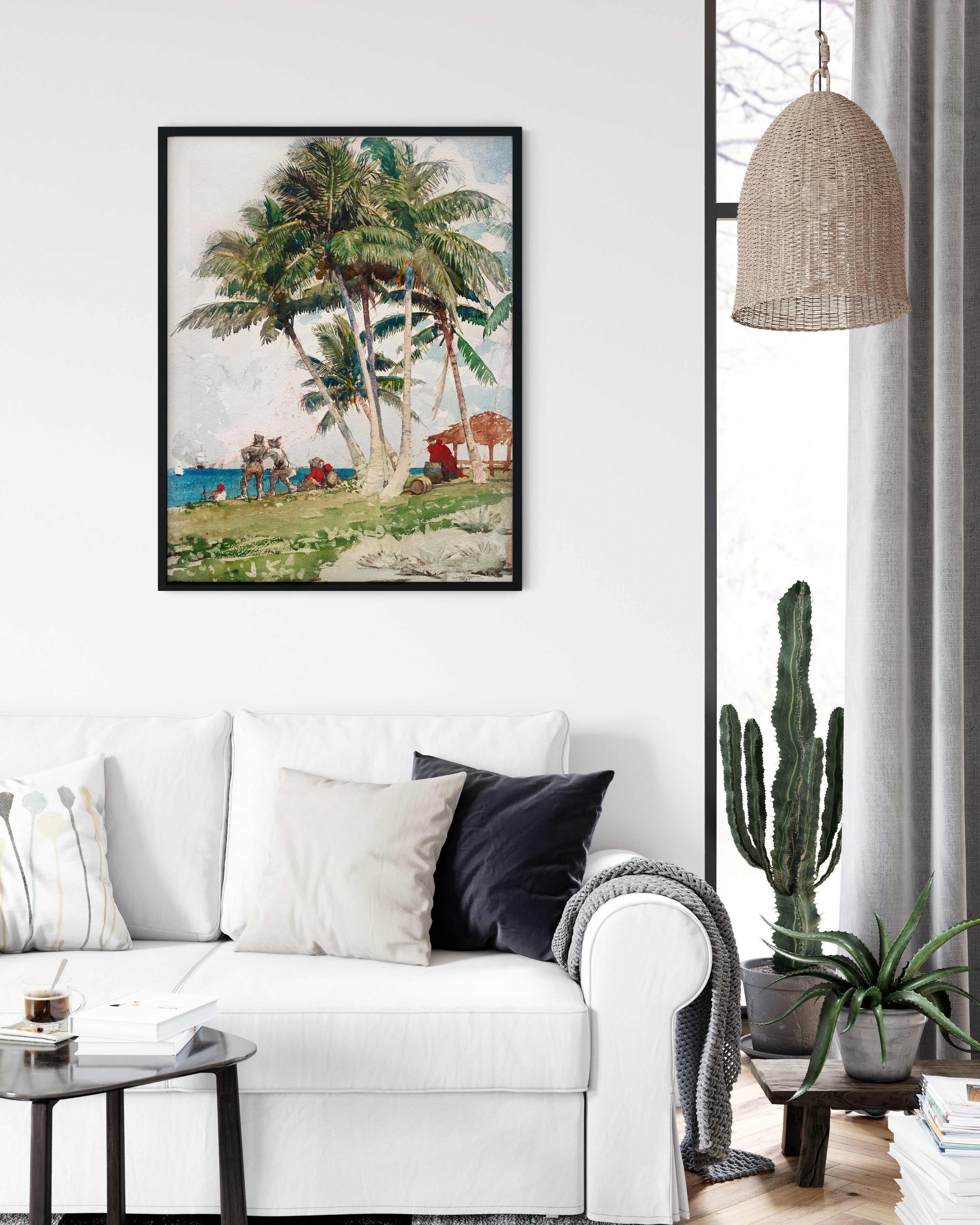 Vintage Poster Bukanierzy an der Wand, künstlerisches Kunstwerk im Retro-Stil