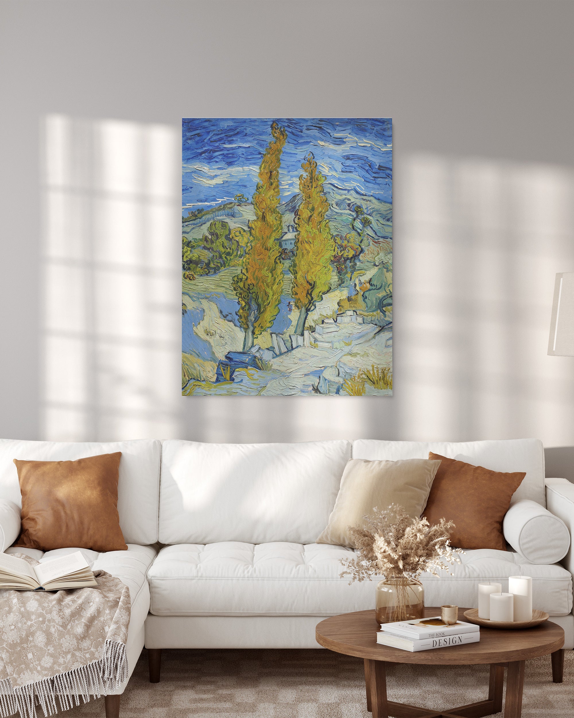 Obraz na płótnie "Topole w Saint Remy" – Vincent van Gogh - Topole w Saint Remy_Canvas do salonu.jpg