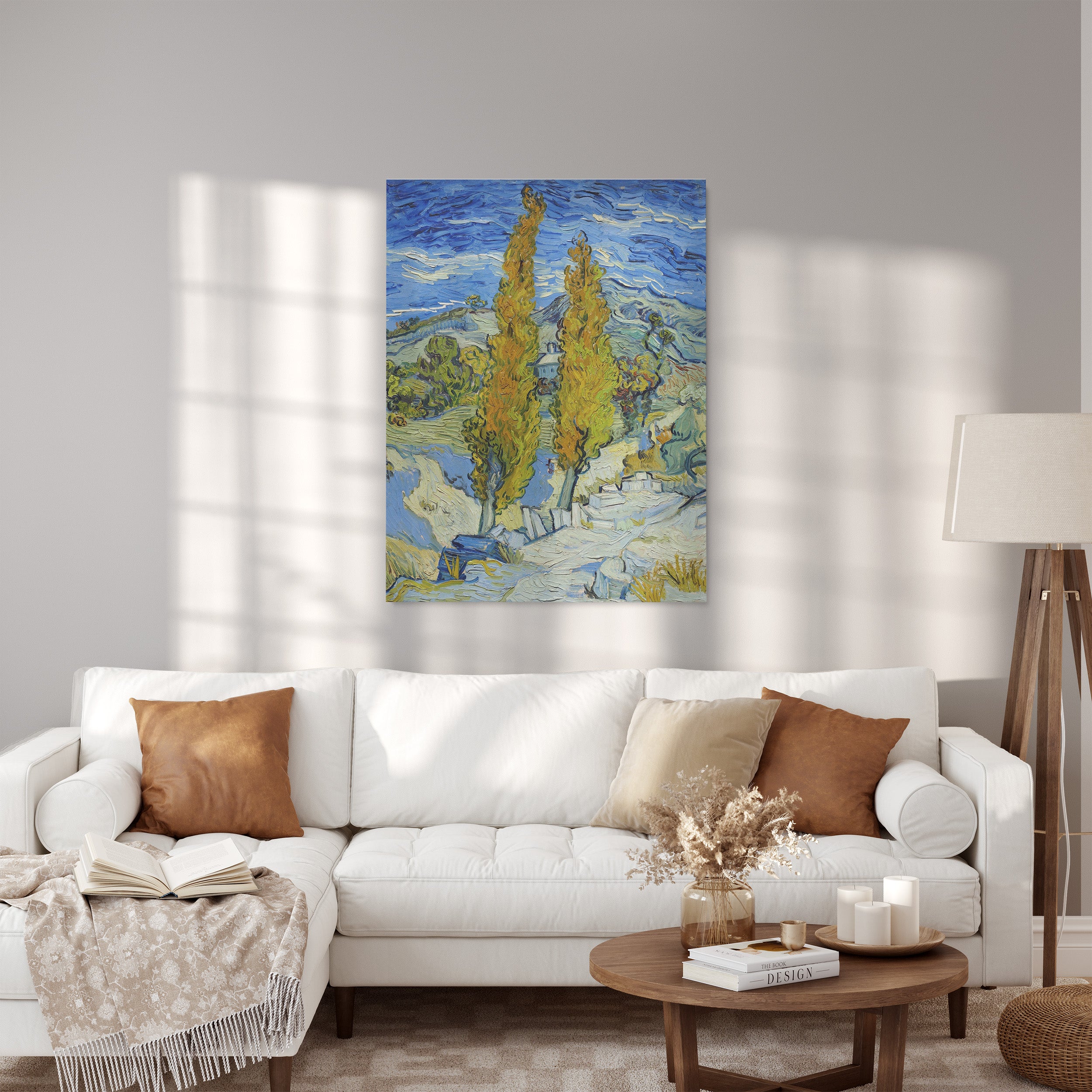 Obraz na płótnie "Topole w Saint Remy" – Vincent van Gogh - Topole w Saint Remy_Canvas do salonu.jpg