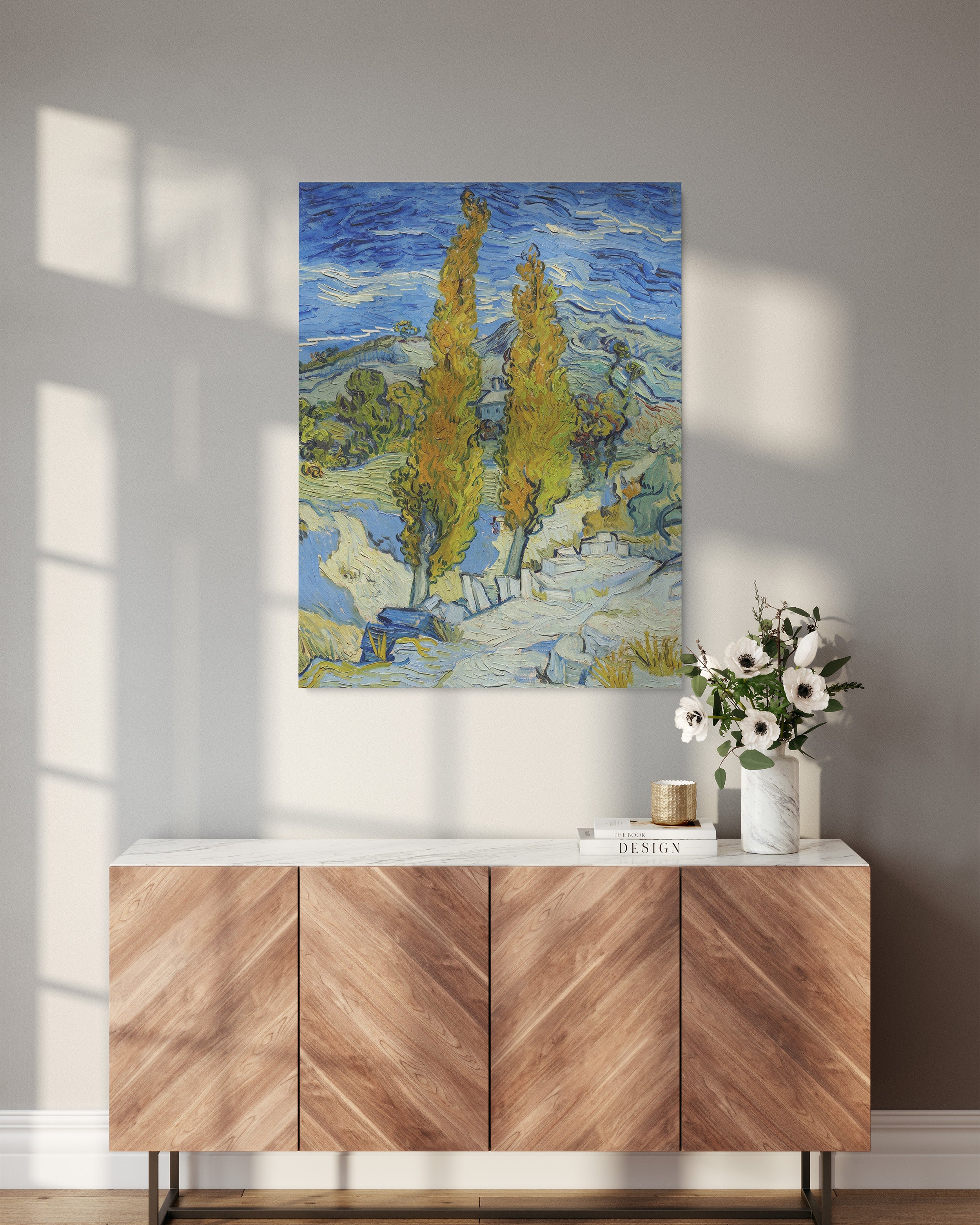 Obraz na płótnie "Topole w Saint Remy" – Vincent van Gogh - Topole w Saint Remy_Obraz do pokoju.jpg