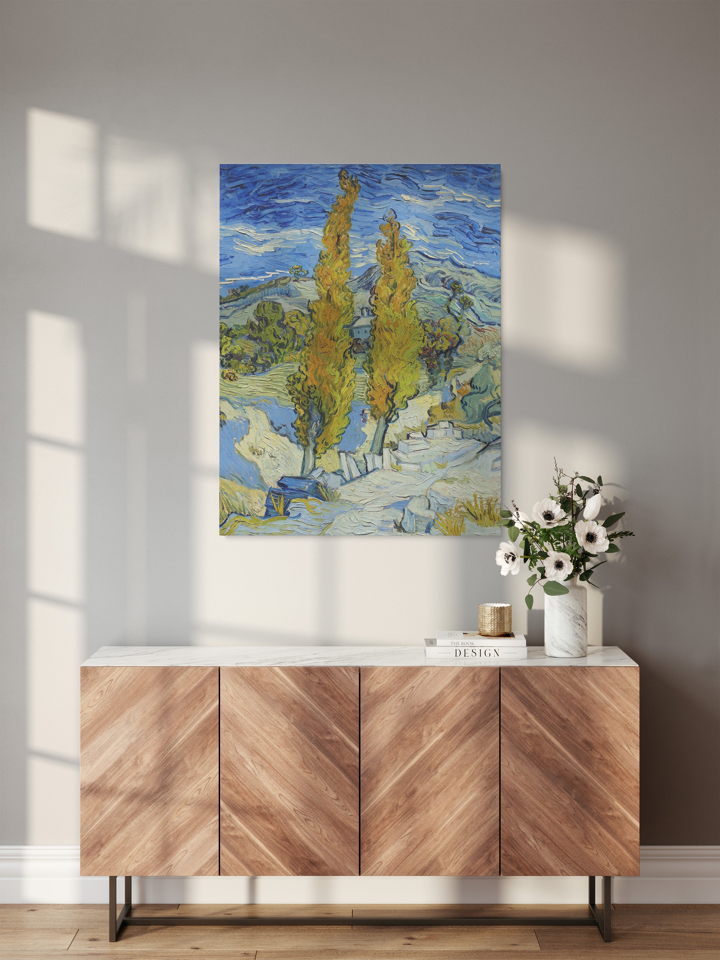 Obraz na płótnie "Topole w Saint Remy" – Vincent van Gogh - Topole w Saint Remy_Obraz do pokoju.jpg