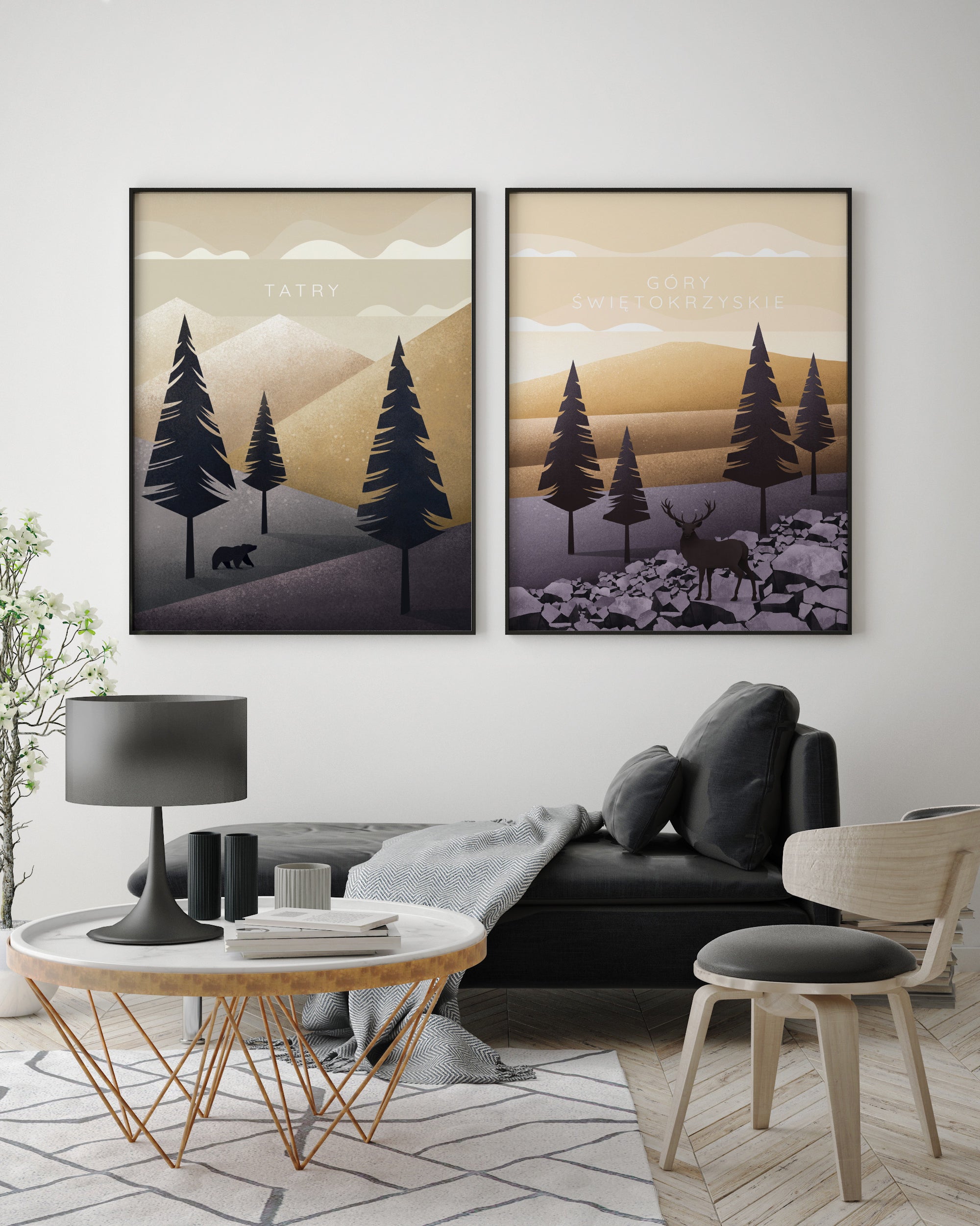Ensemble d’affiches Monts de Sainte-Croix et Tatras - ensemble d’affiches