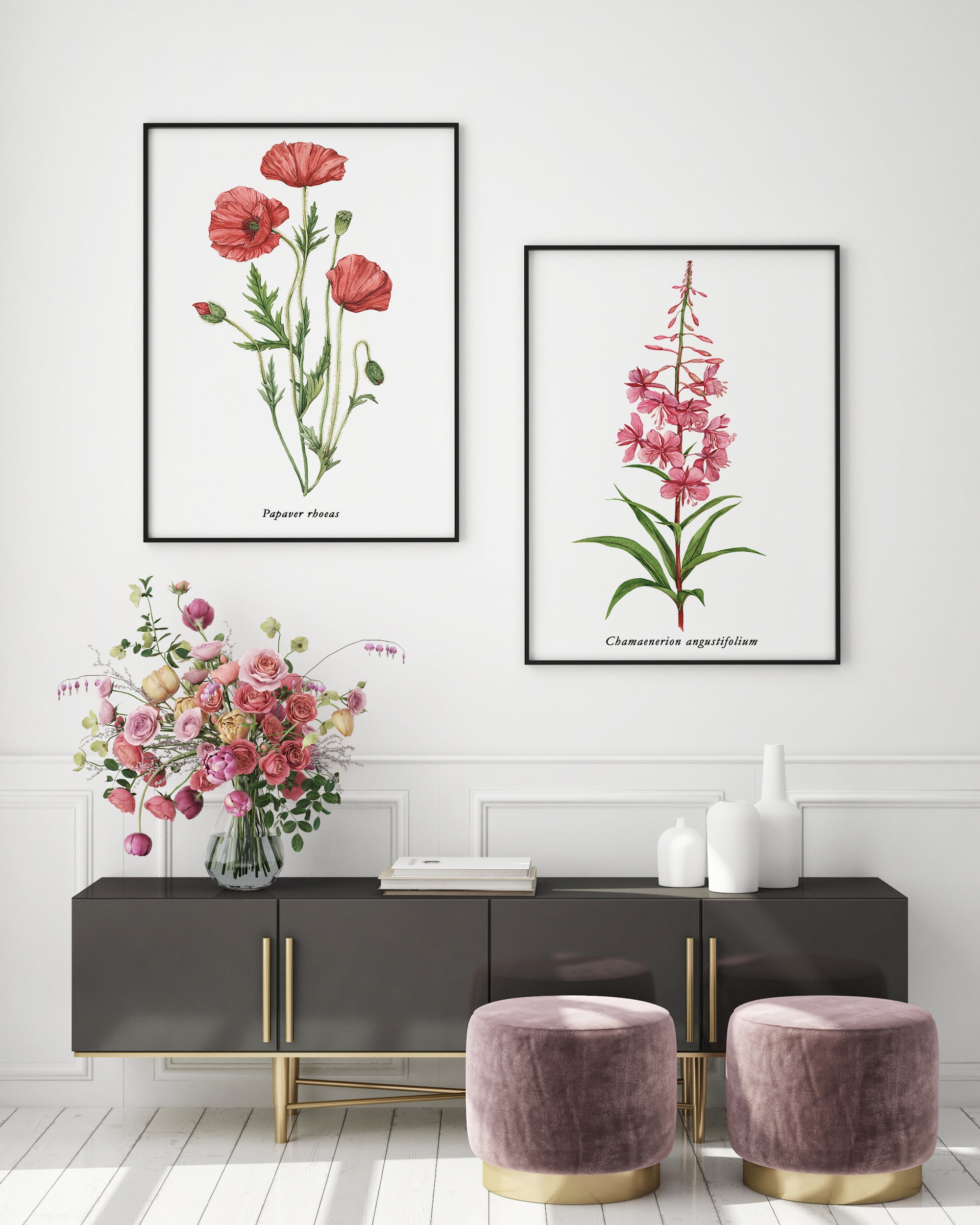 Zestaw plakatów Wierzbówka i Mak