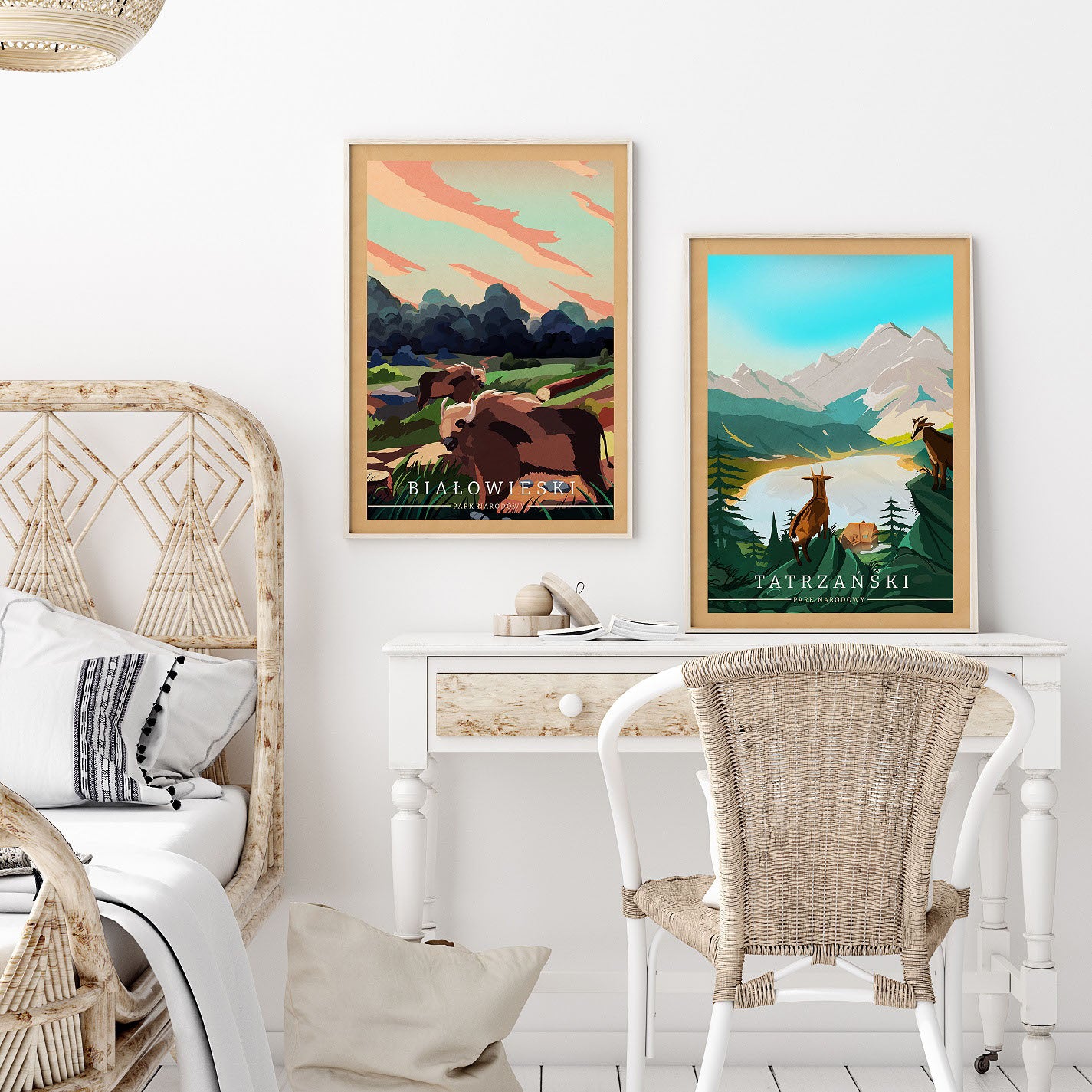 Zestaw plakatów Białowieski i Tatrzański Park Narodowy