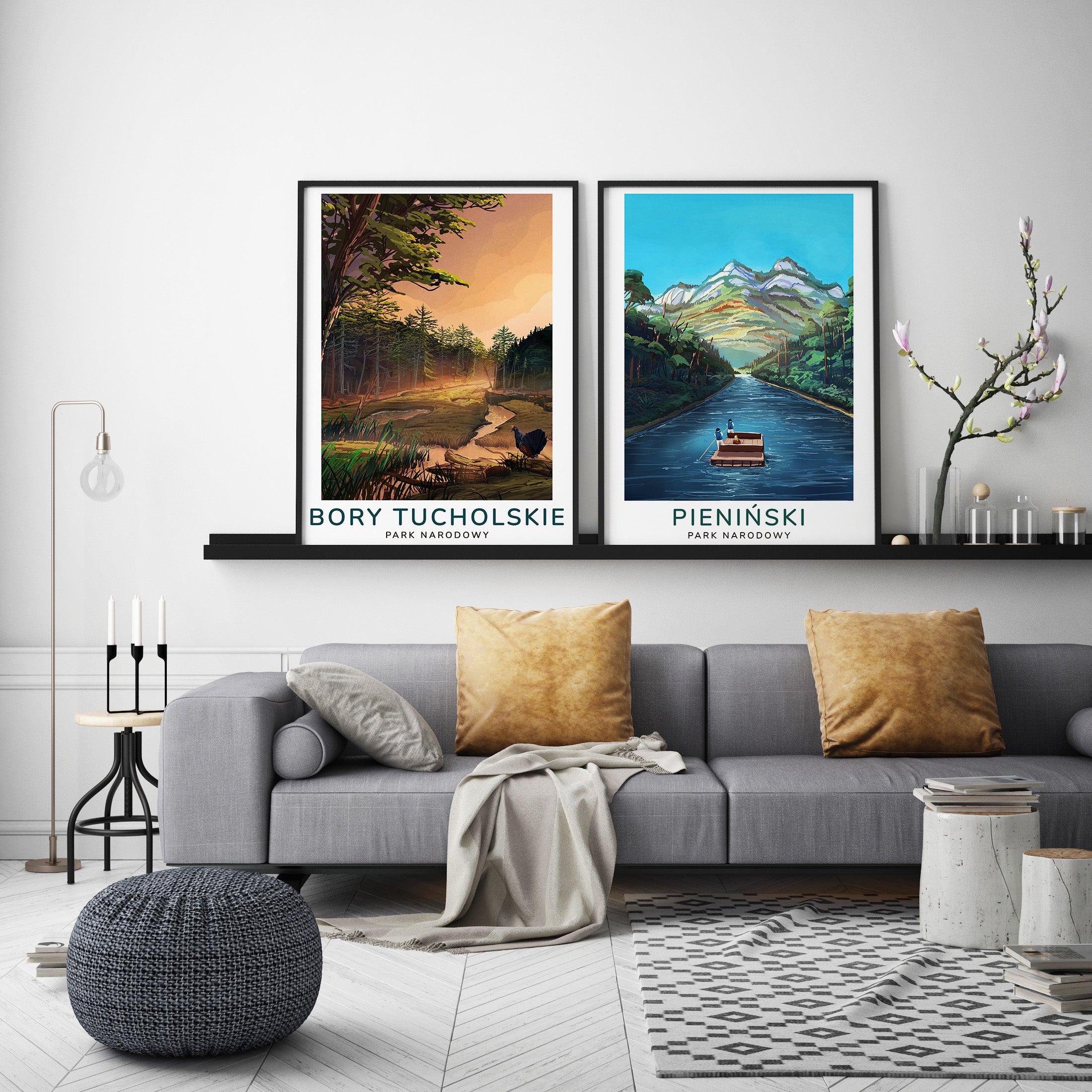 Zestaw plakatów Pieniński Park Narodowy i Park Narodowy Bory Tucholskie
