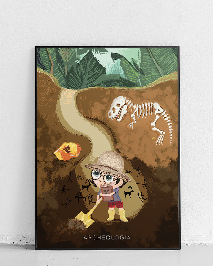 Archäologe – Poster für Kinder - 1