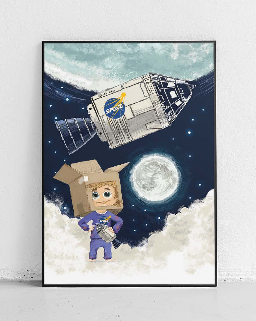 Astronaut - Poster für Kinder