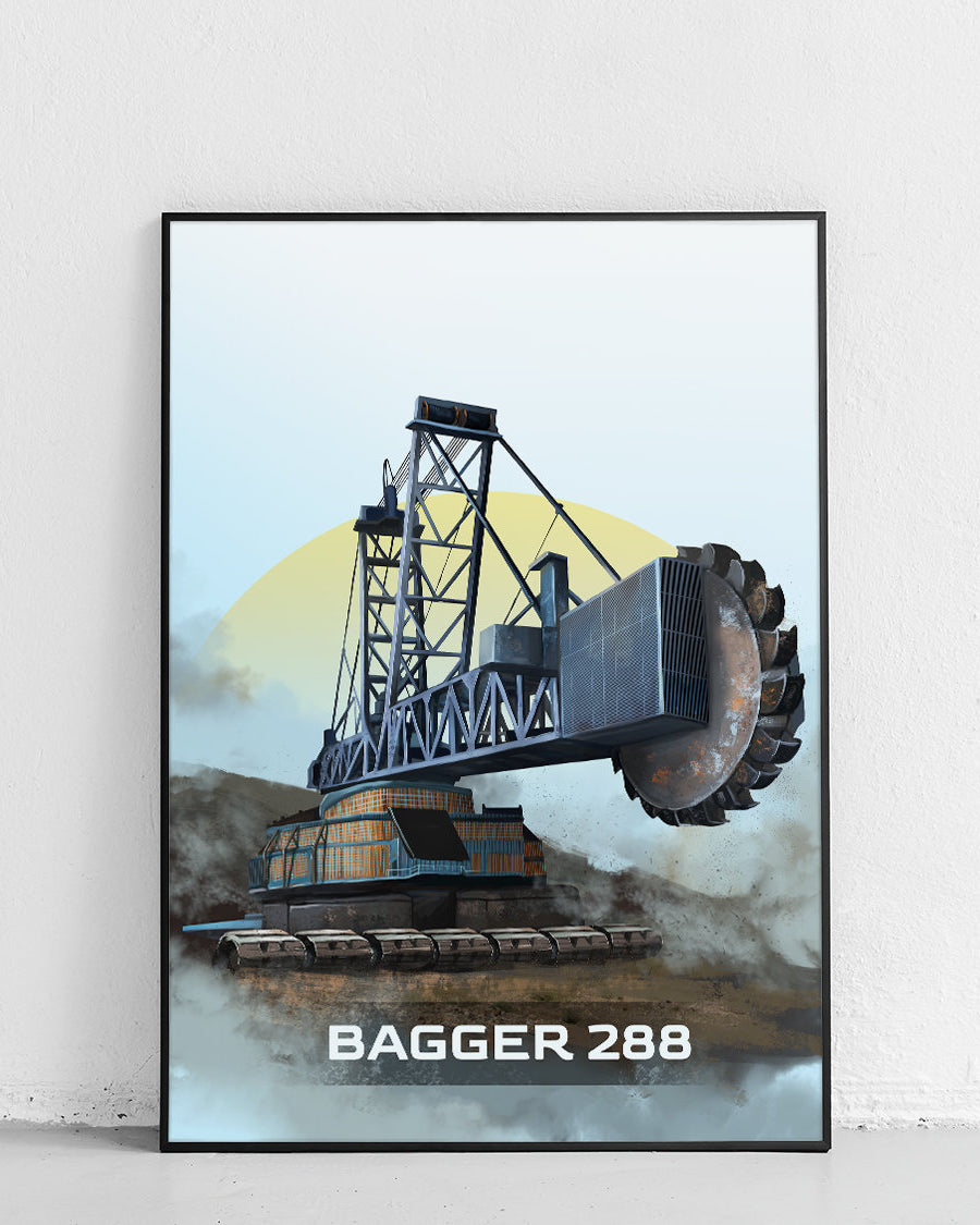 Bagger 288 – plakat z Cudów Techniki - 1