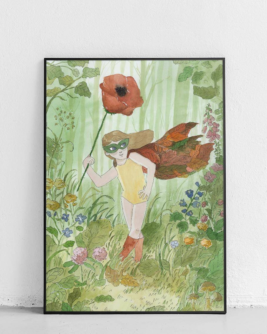 Plakat edukacyjny "Botaniczka" dla dzieci z motywem nauki i przyrody - 1