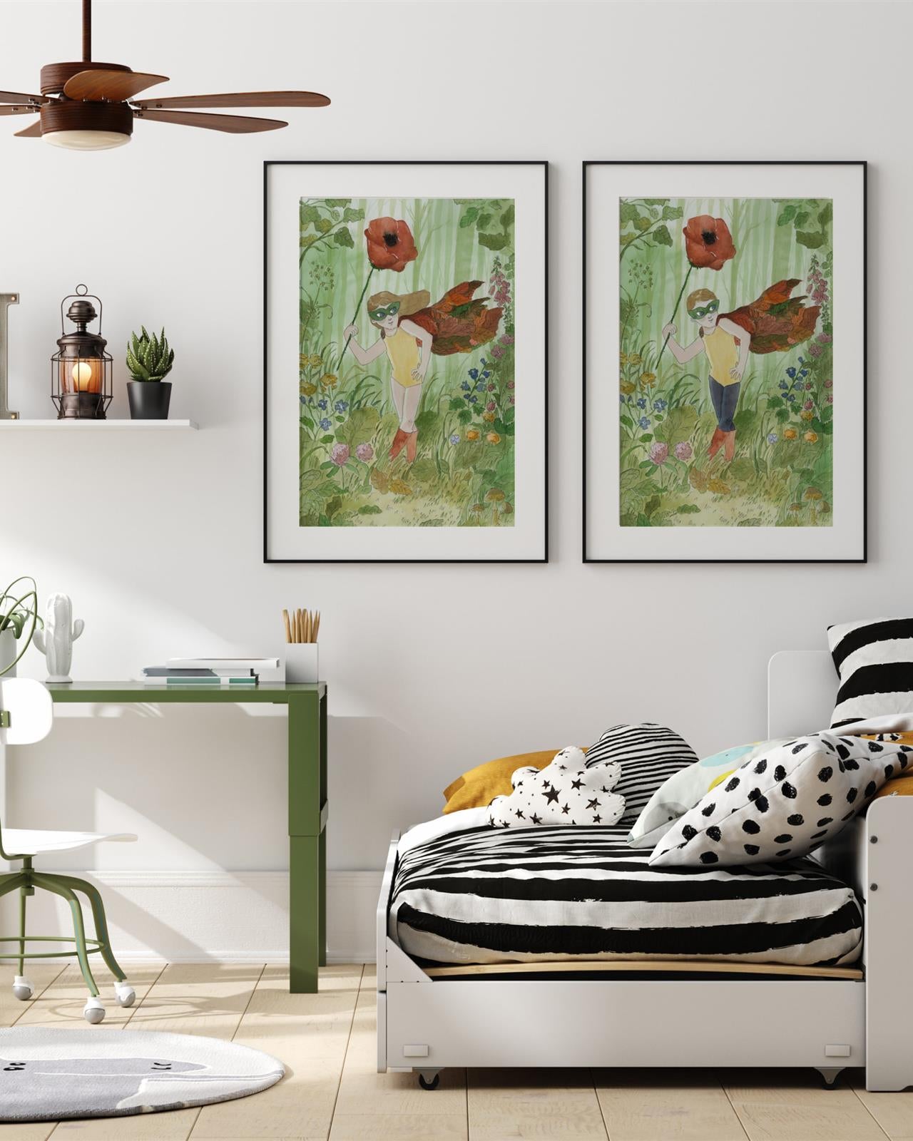 Plakat edukacyjny "Botaniczka" dla dzieci z motywem nauki i przyrody - 2