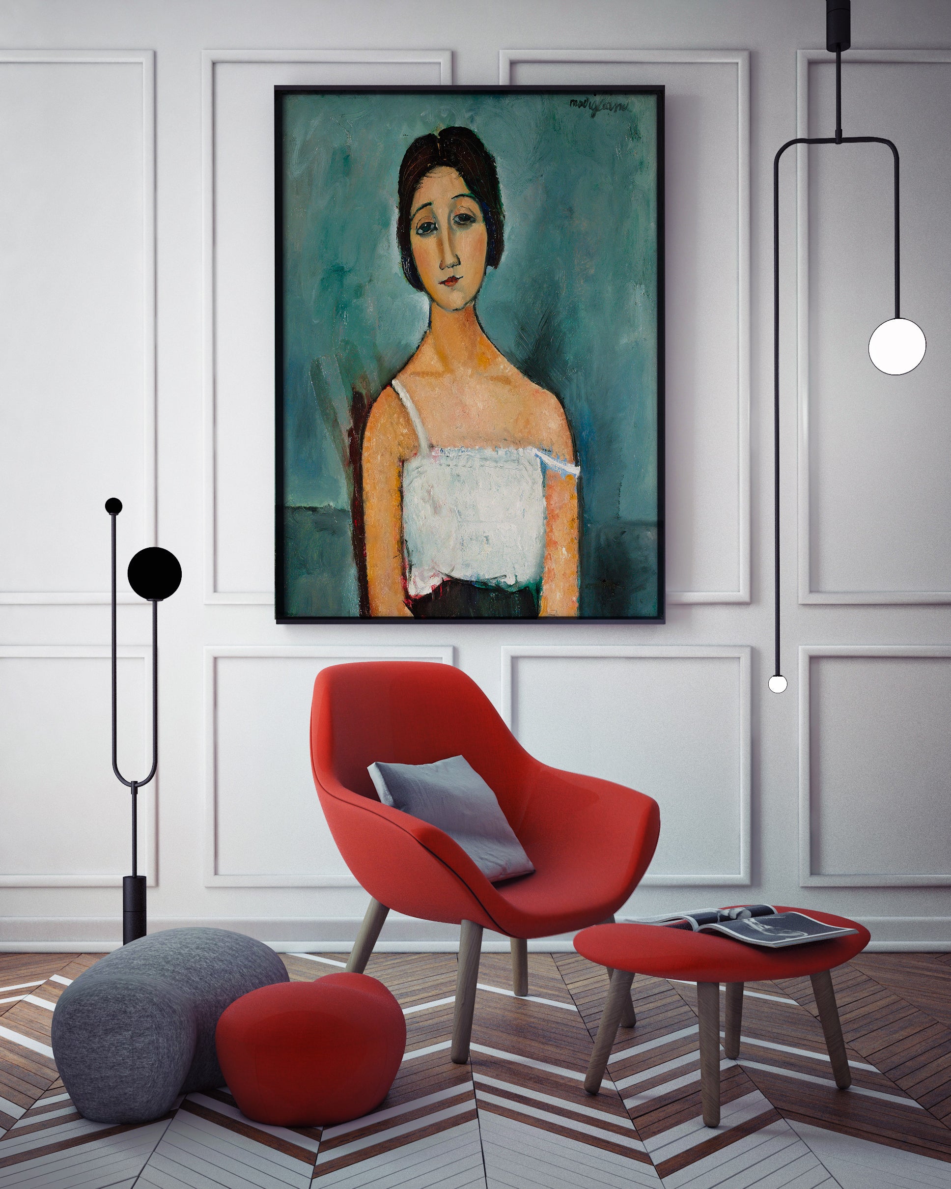 Poster “Christina” Amedeo Modigliani, work of art - 2