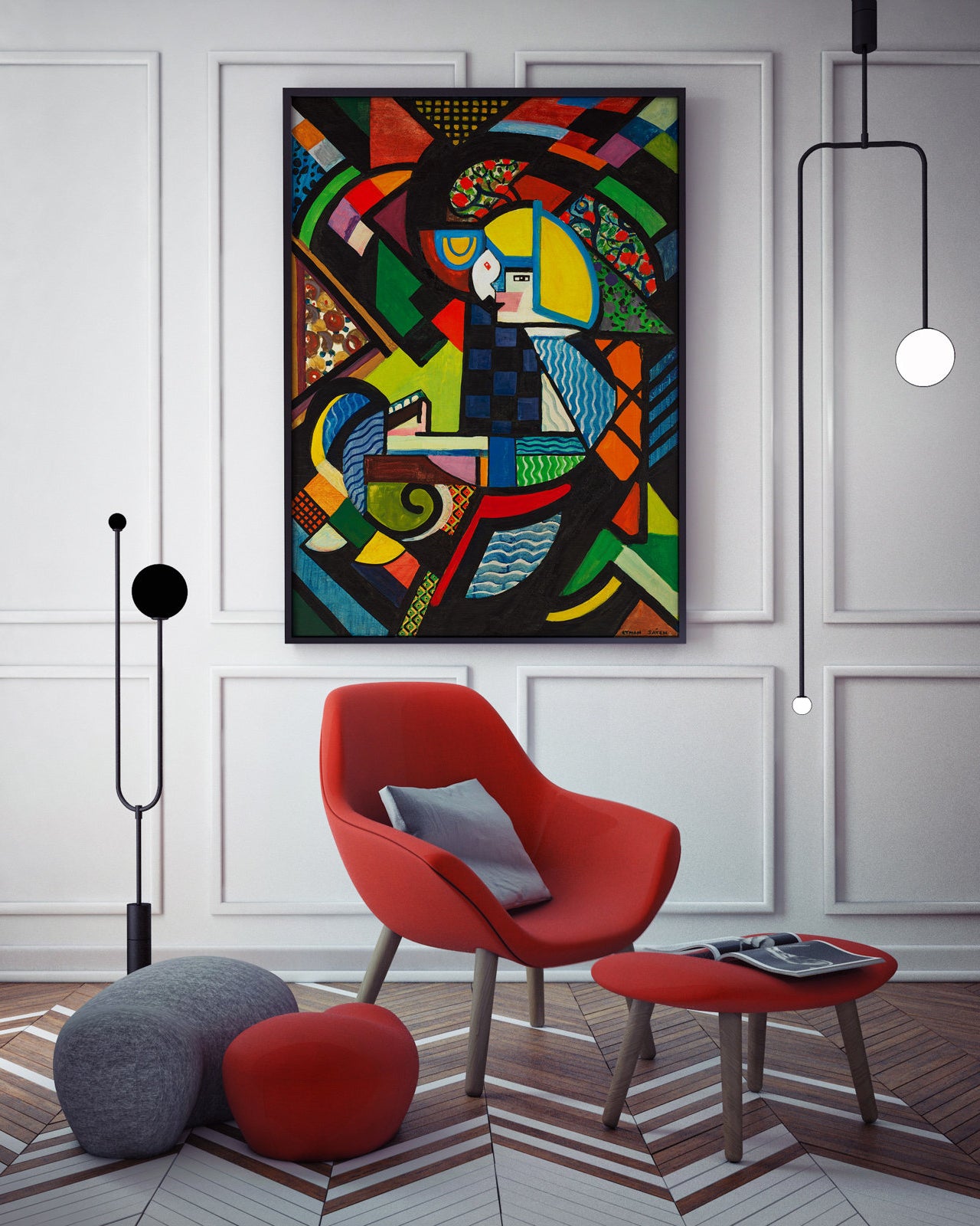 Tochter in der Wiege - Poster für Kunstwerk - 2