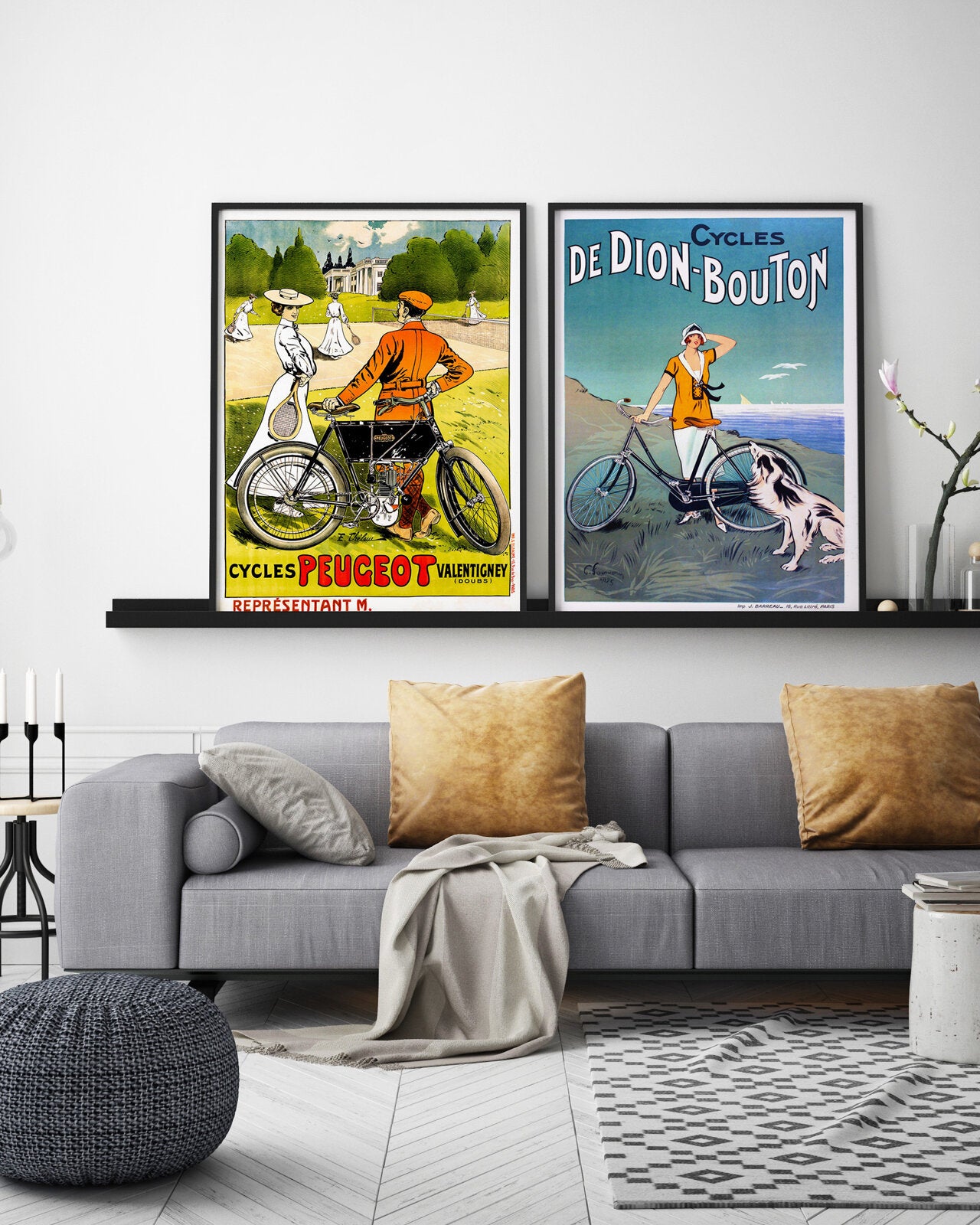 Cycles Peugeot – Vintage technisches Plakat - 2