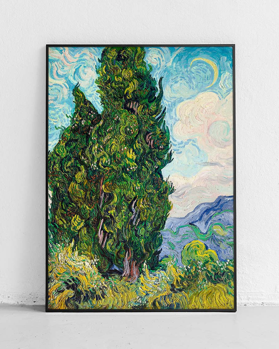 Poster “Cypresses” by Vincent van Gogh - artwork poster - 1