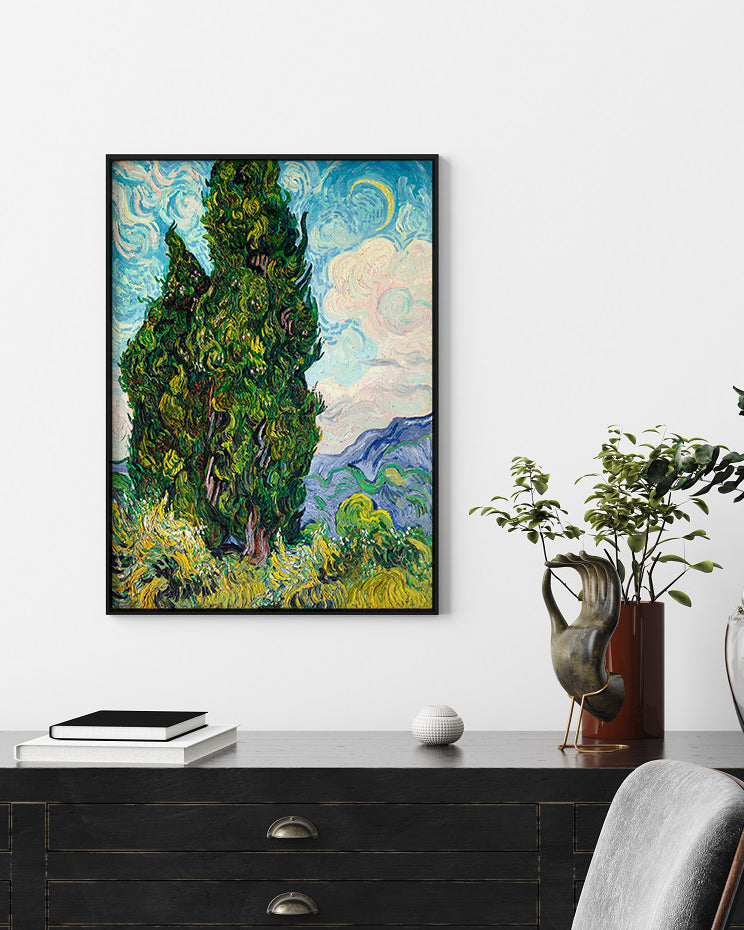 Poster “Cypresses” by Vincent van Gogh - artwork poster - 2