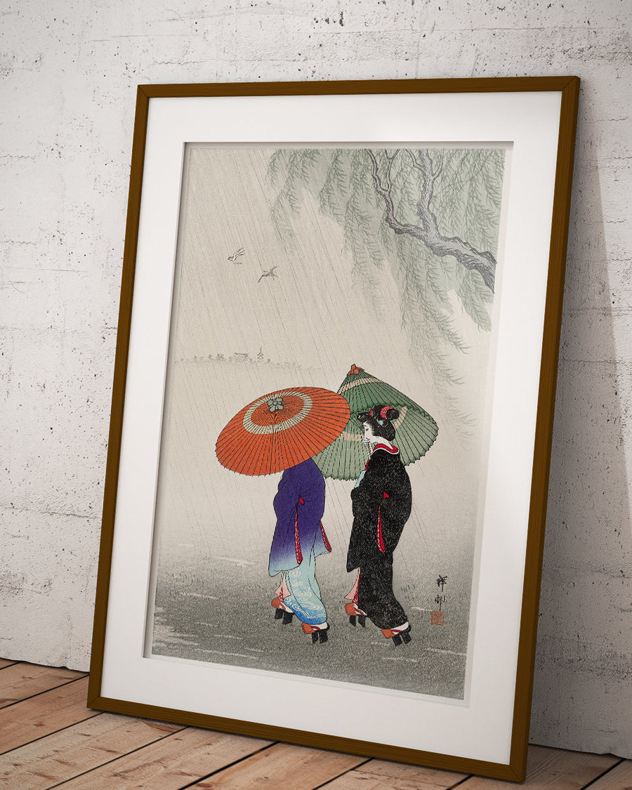 Two Women in the Rain - poster Japan - 2