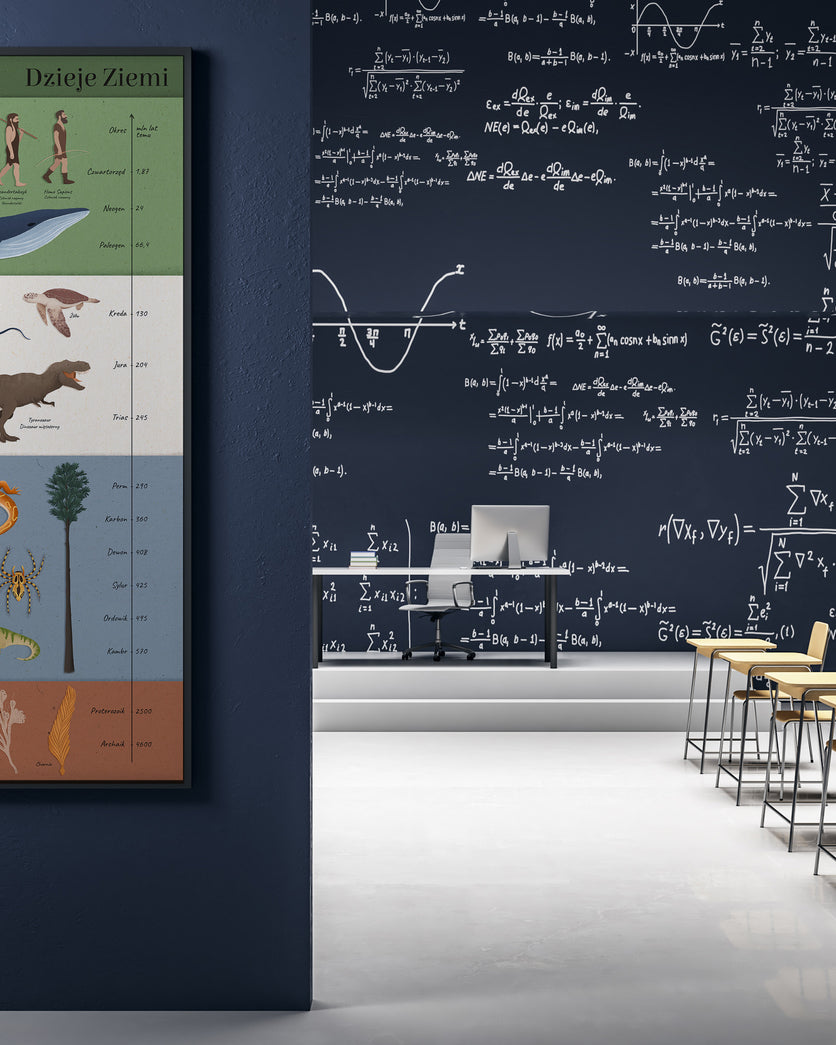 Dzieje Ziemi - edukacyjny plakat dla dzieci autorstwa Kasi Nowakowskiej, ilustrujący historię naszej planety. - 2