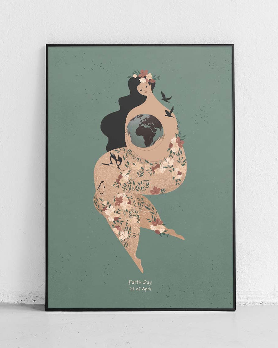 Jour de la Terre – Mère Terre, affiche écologique verte - 1