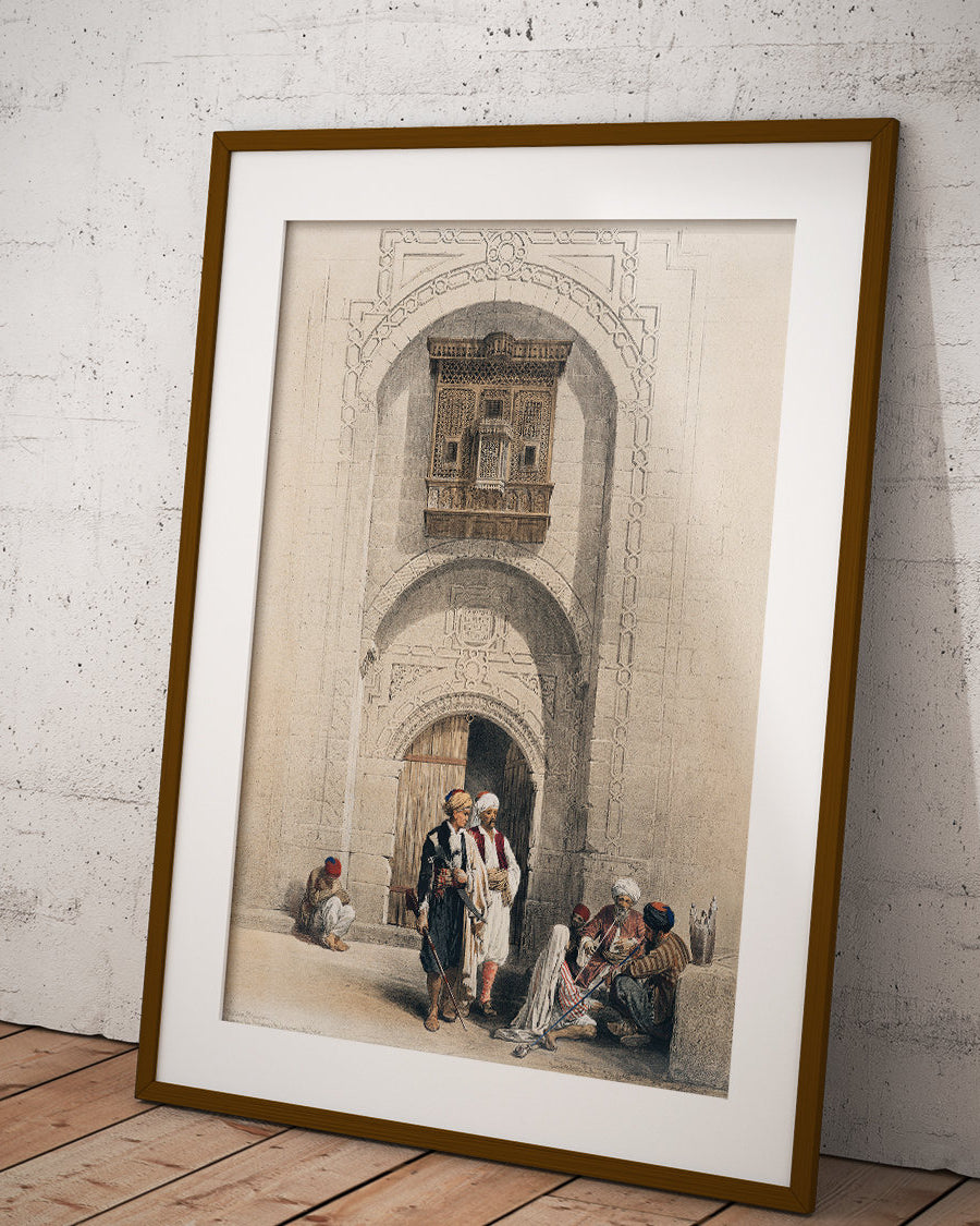 Bâtiment au Caire – affiche technique Égypte, inspirée de l’Égypte ancienne - 2