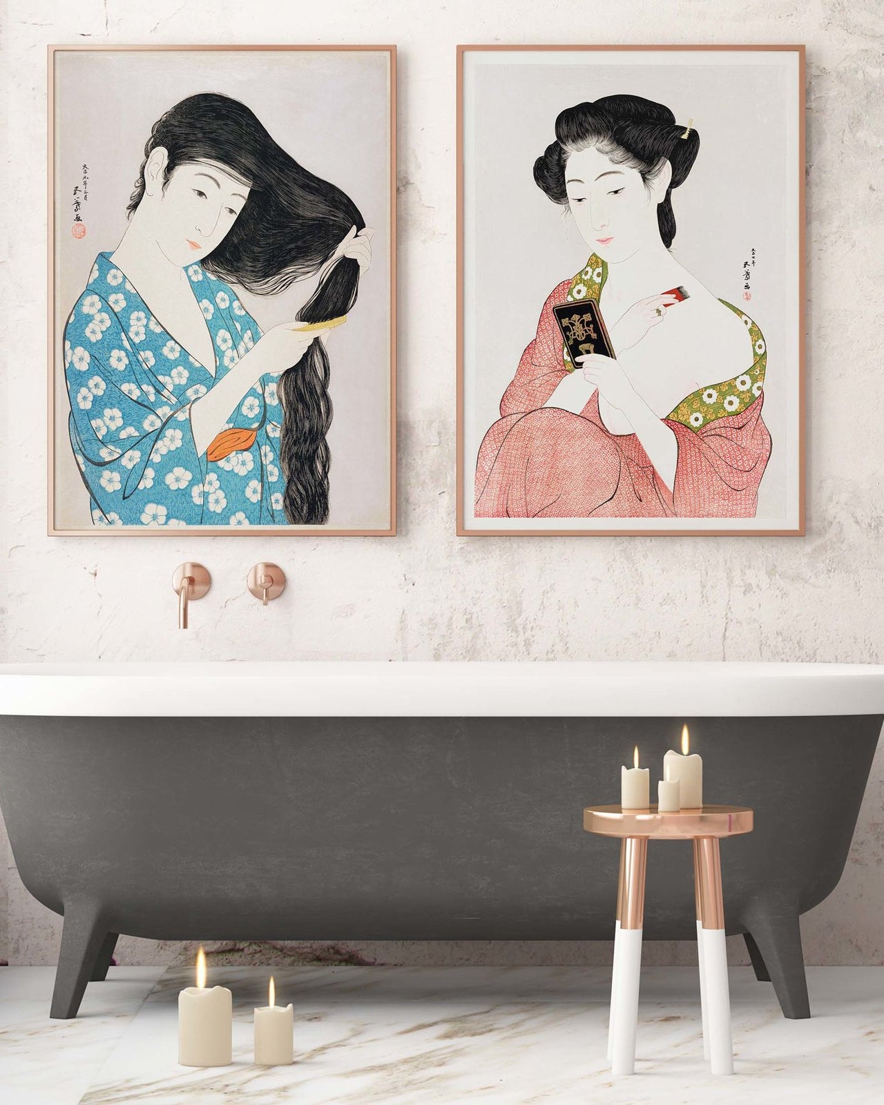 Woman Combing Her Hair - poster - 2