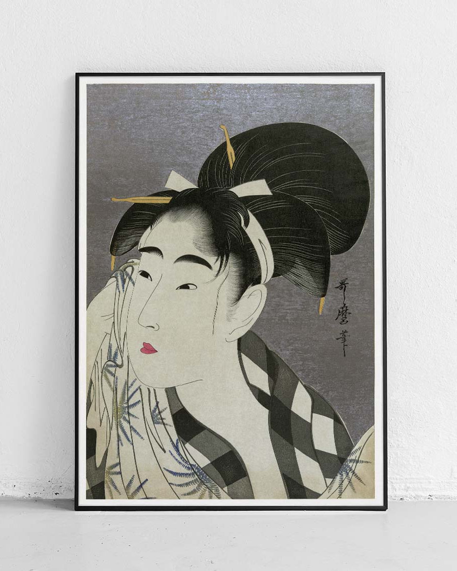 Woman Wiping Sweat - Poster - Japan - 1