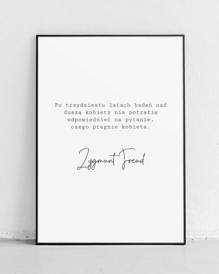 Plakat z cytatem o kobiecie - czarno-biały design z inspirującym tekstem na ścianę - 1