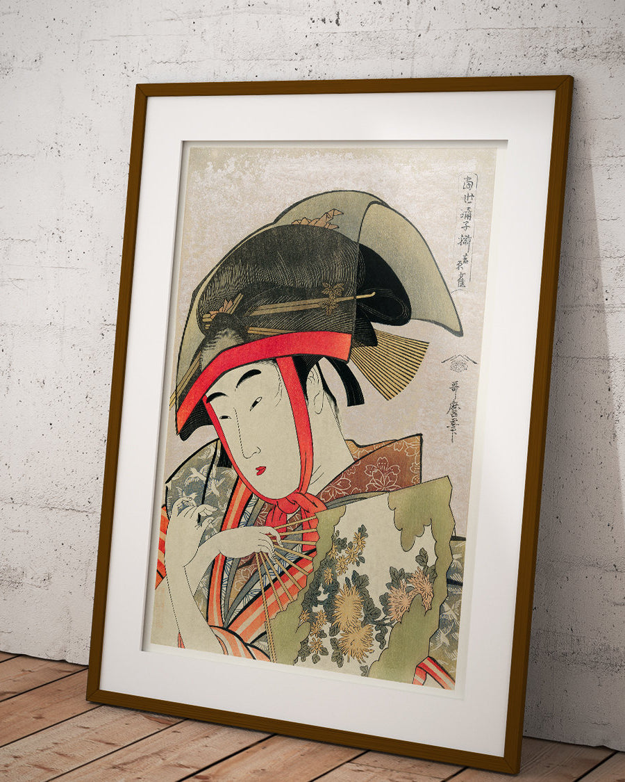 Kobieta w kapeluszu – plakat Japonia - 2