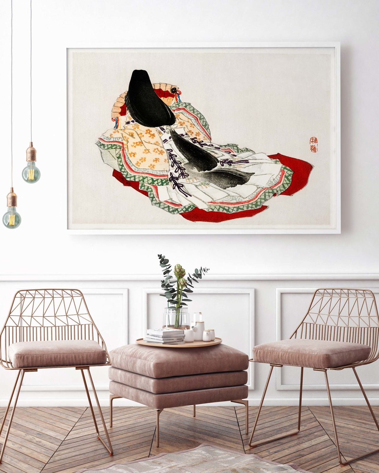 Woman in Kimono 2 - Poster Japan