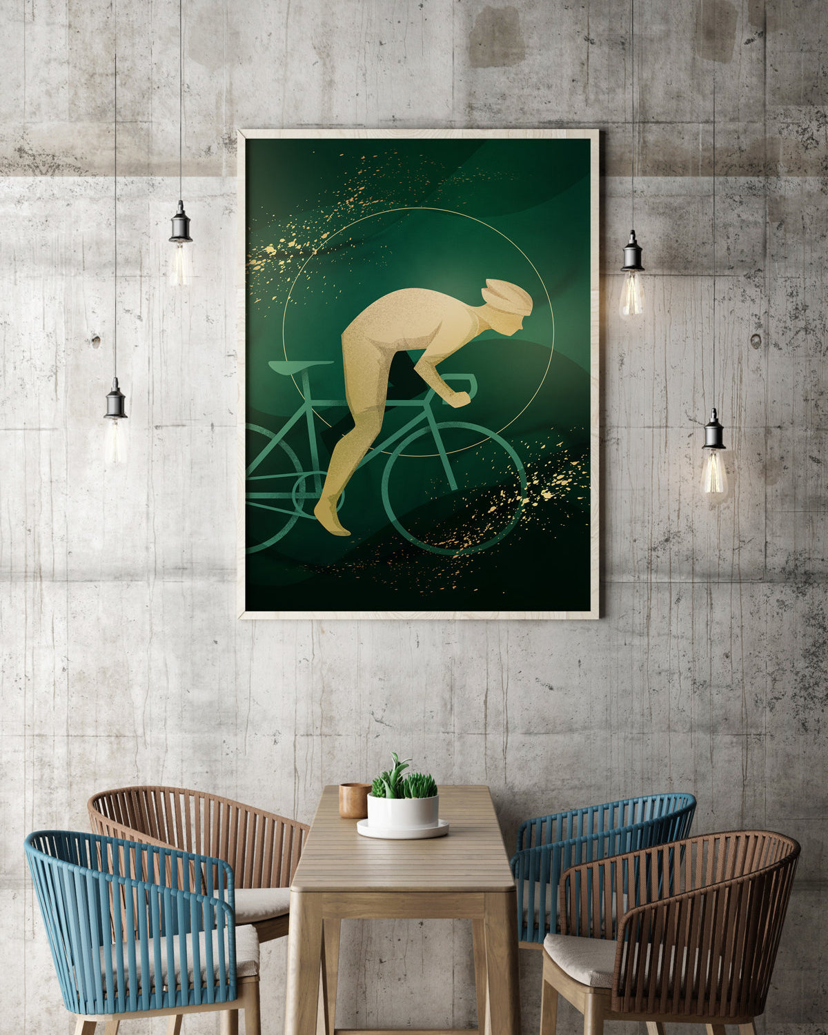 Männer-Radsport - Sportplakat - 2