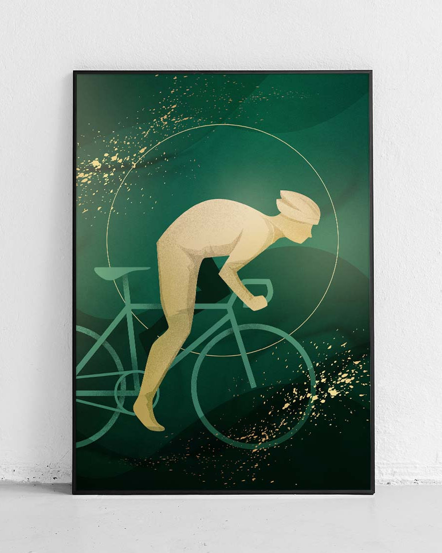 Männer-Radsport - Sportplakat - 1
