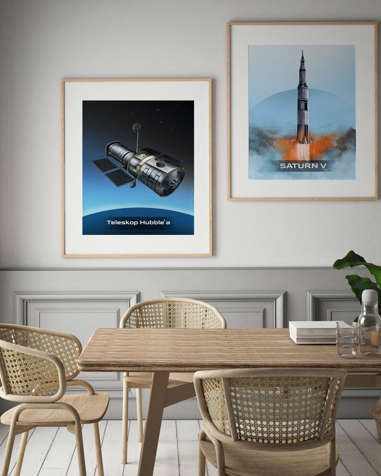 Kosmiczny Teleskop Hubble’a – plakat techniczny z serii Cuda Techniki - 2