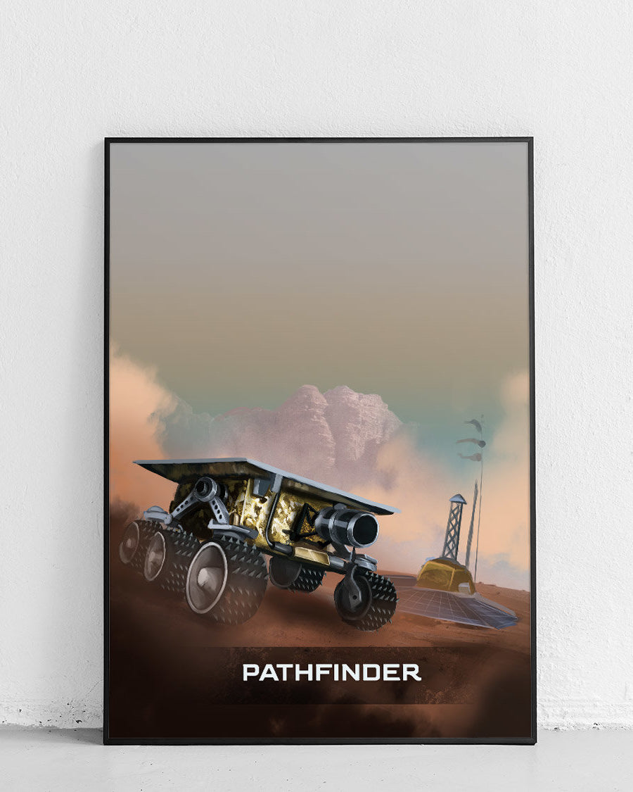 Plakat Łazik Pathfinder z serii Cuda Techniki - 1
