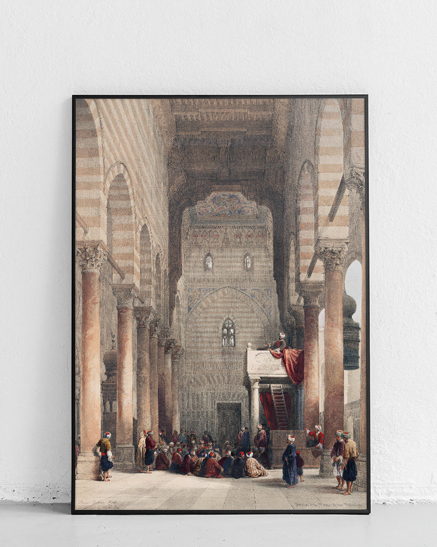Mosquée Metwalis - affiche avec motif de l'Égypte antique - 1