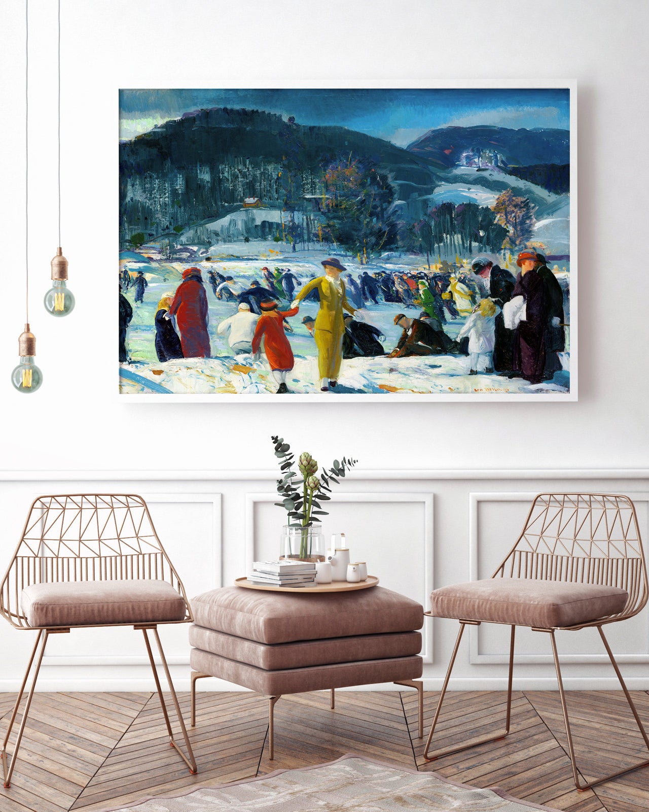 Love for Winter - vintage poster - 1