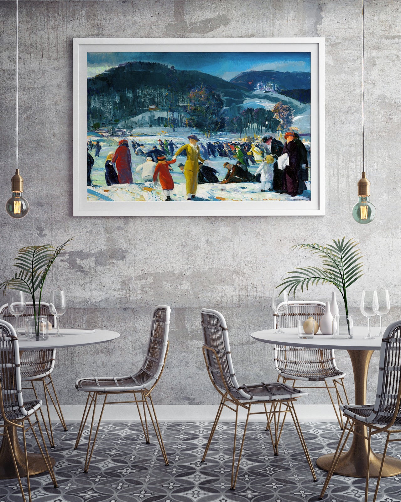 Love for Winter - vintage poster - 3