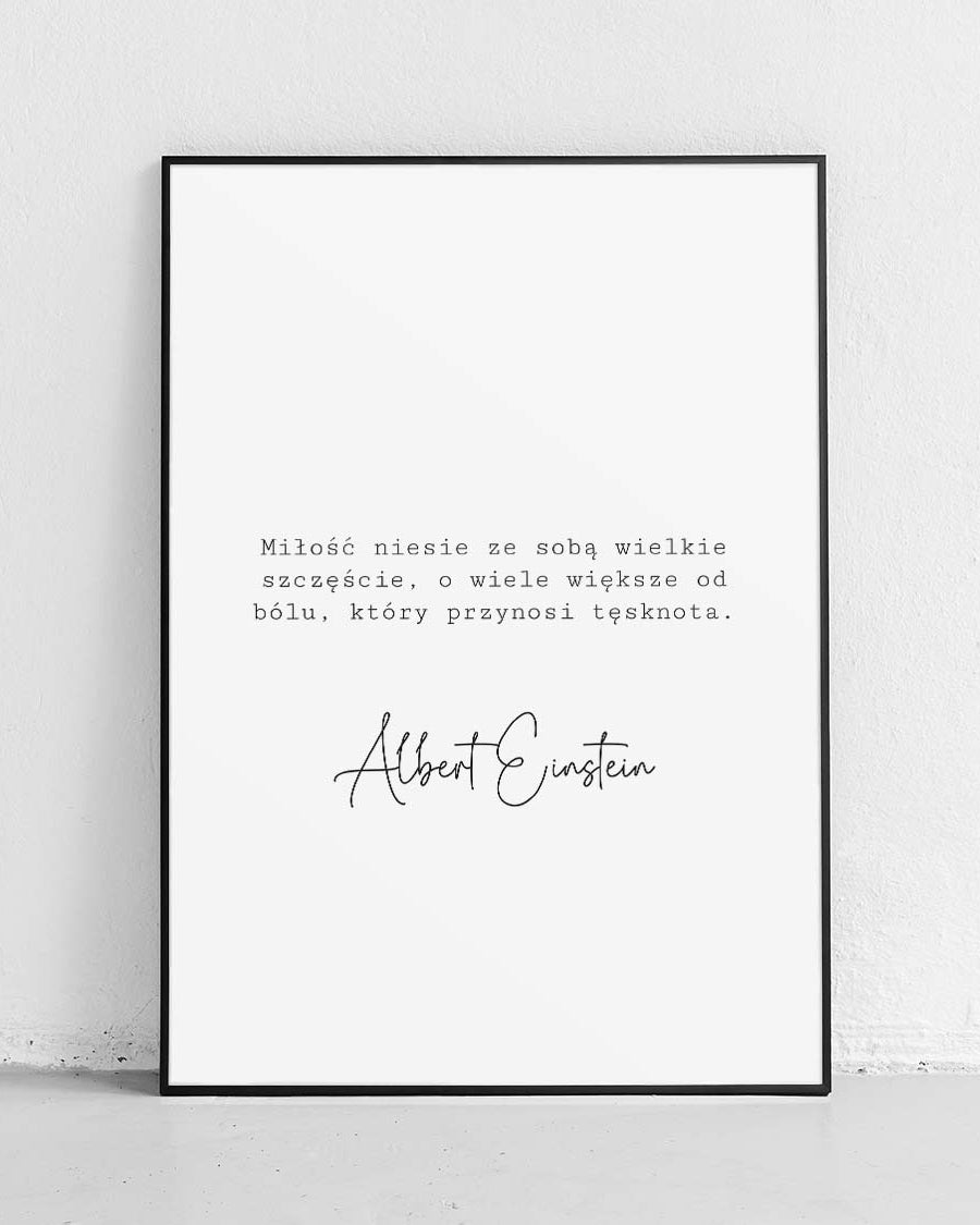 Liebe - Poster mit Zitat
