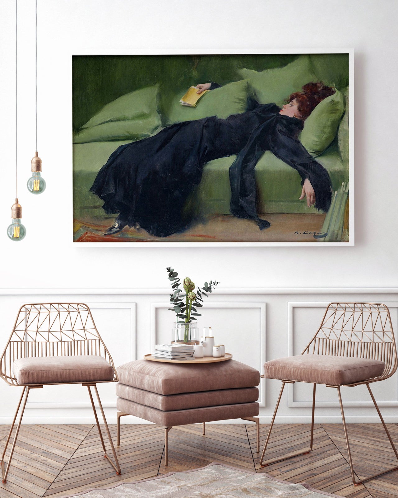 Affiche « Jeune femme décadente » de Ramon Casas i Carbó, œuvre d’art - 1