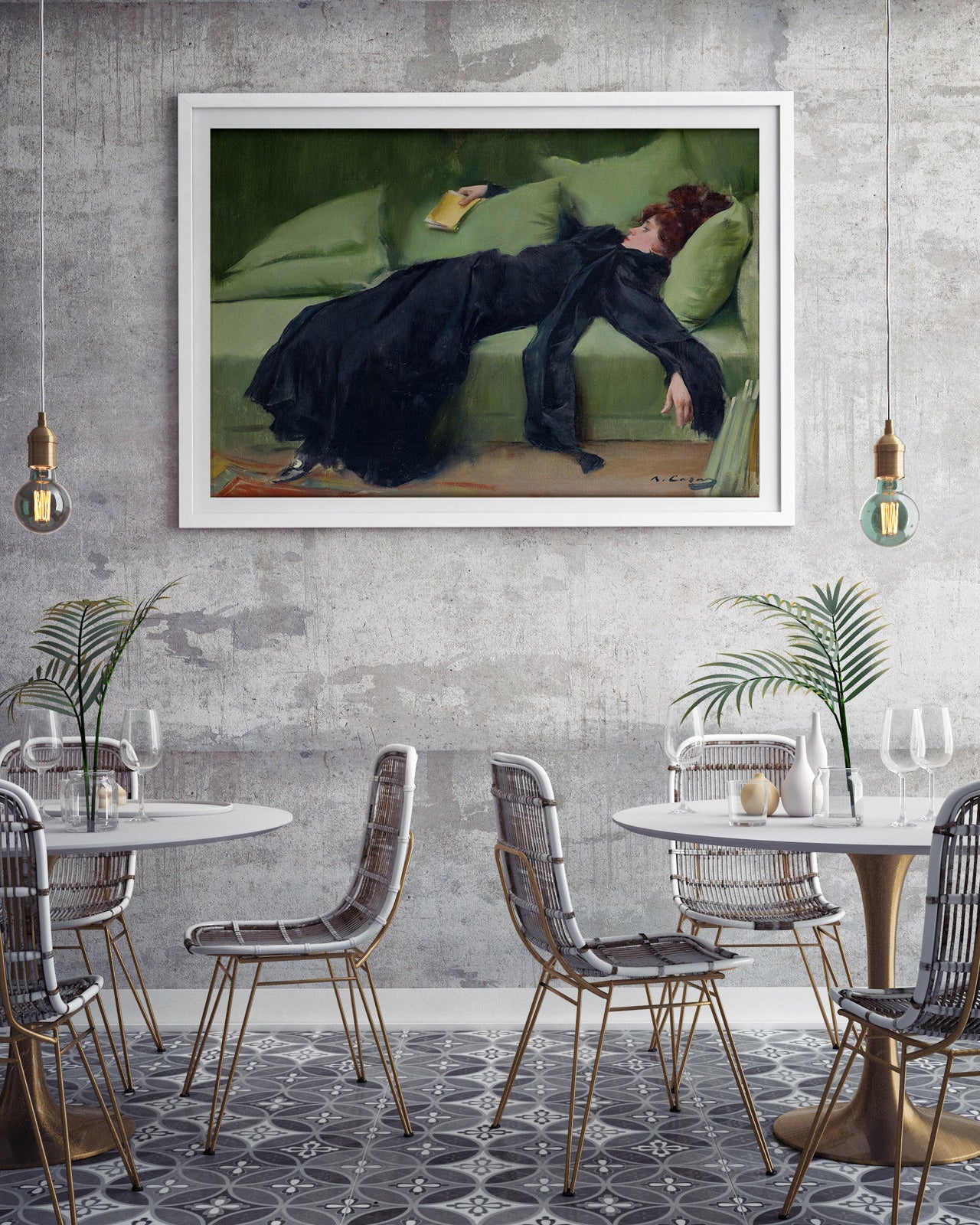 Affiche « Jeune femme décadente » de Ramon Casas i Carbó, œuvre d’art - 2